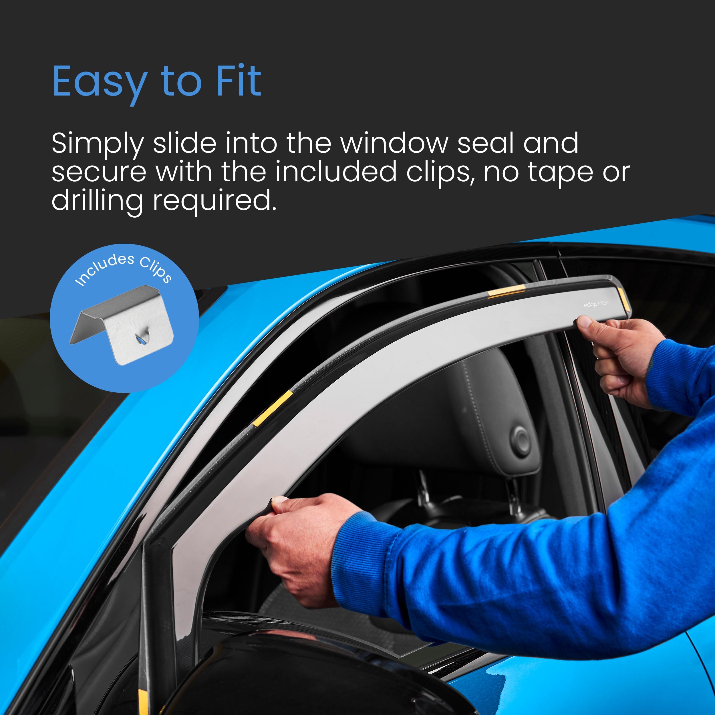 Mercedes A-Class W176 2012-2018 5 Door Hatchback Wind Deflectors 4pc
