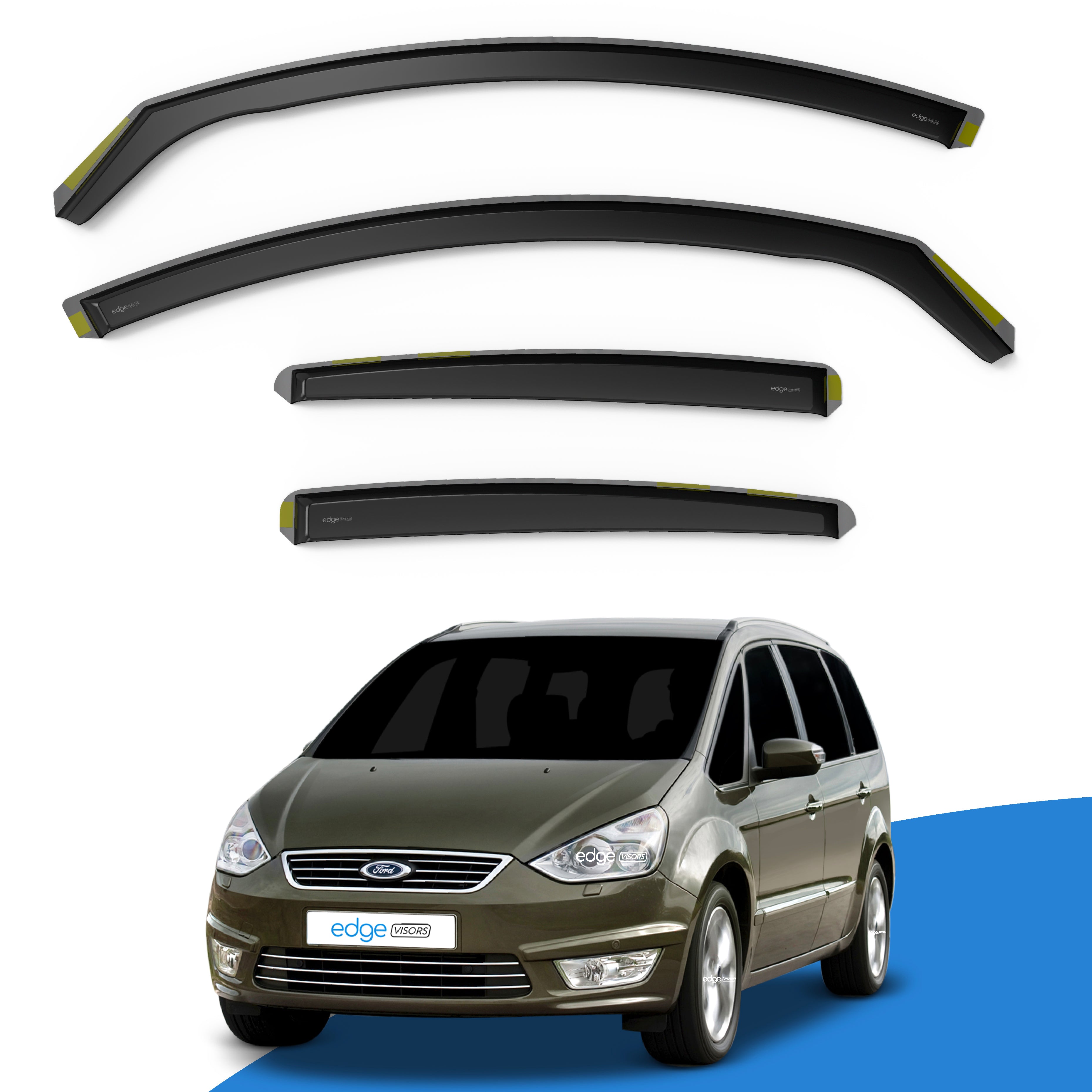 Ford Galaxy MK3 2006-2015 5 Door Van Wind Deflectors 4pc