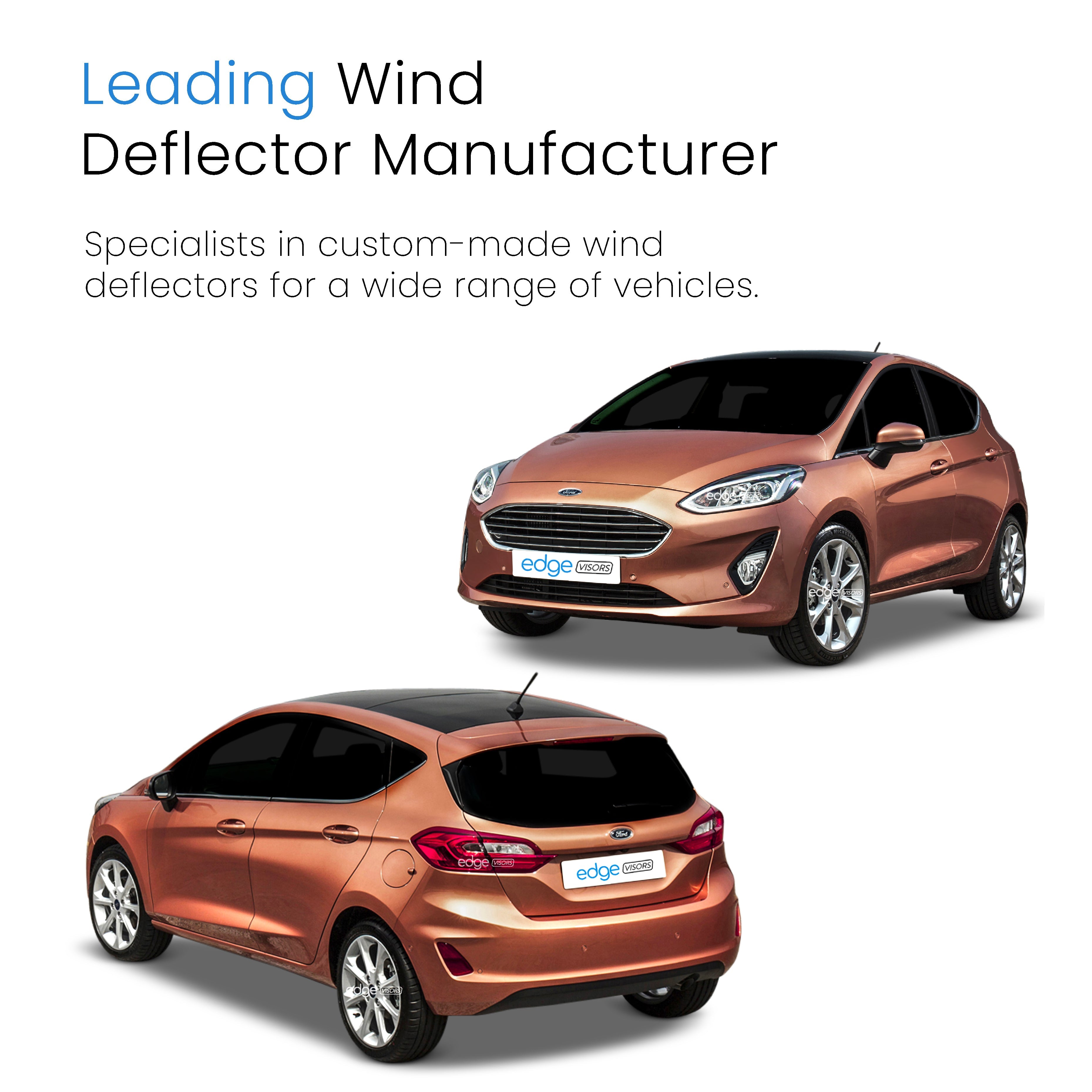 Ford Fiesta MK8 2017-2023 5 Door Hatchback Wind Deflectors 4pc