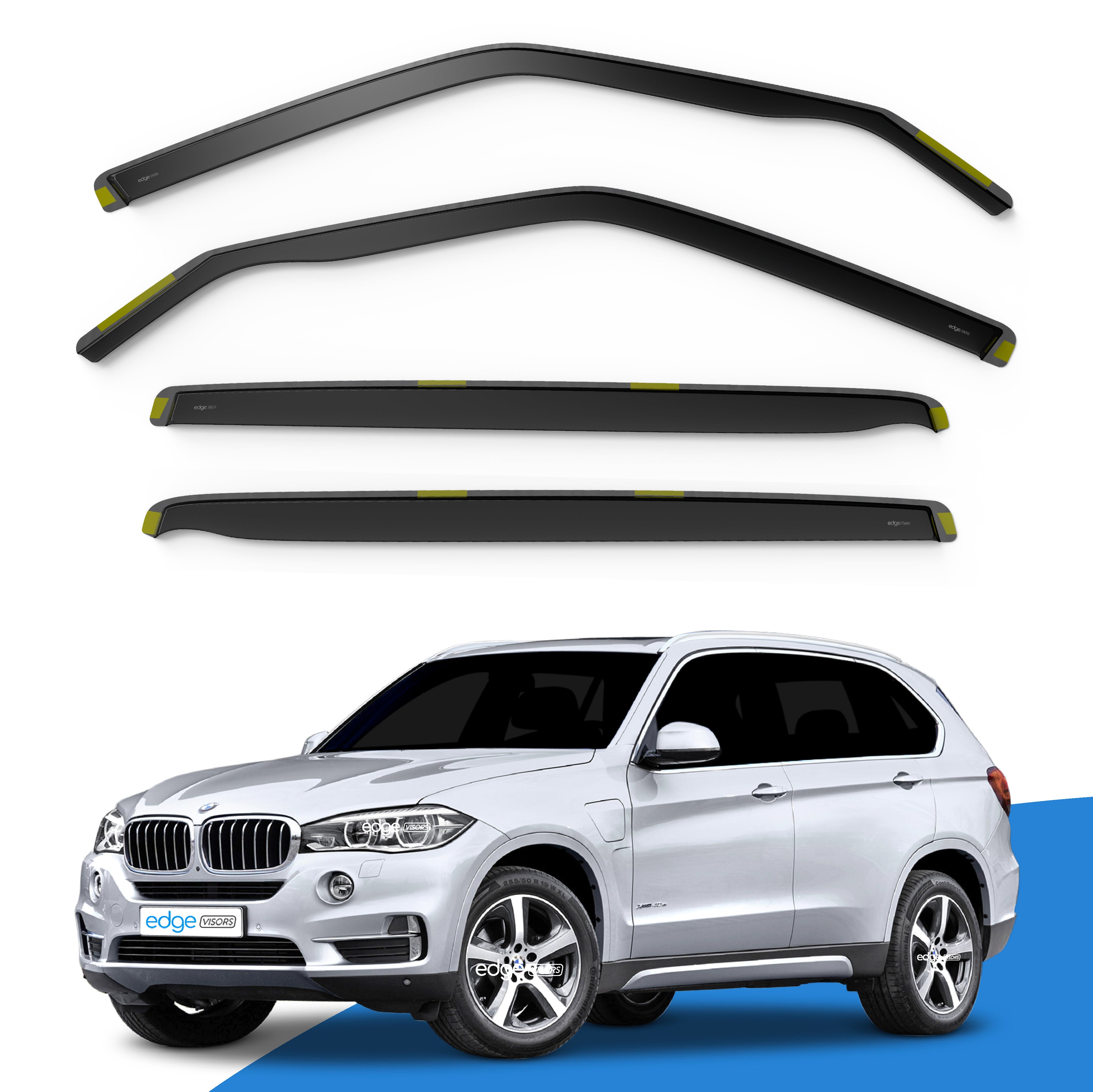 BMW X5 F15 MK3 2013-2018 5 Door SUV Wind Deflectors 4pc