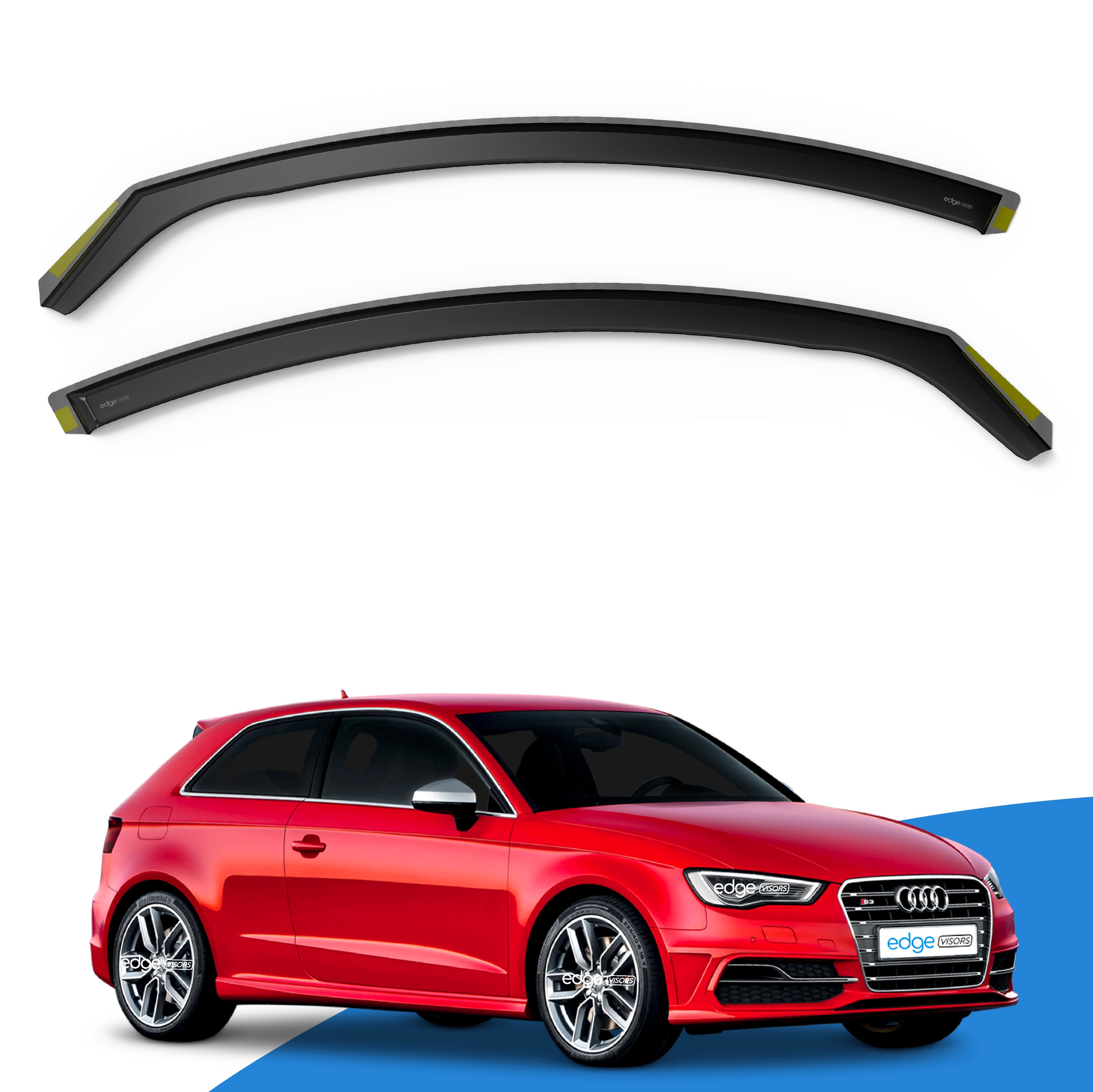Audi A3 or S3 MK3 2013-2020 3 Door Hatchback Wind Deflectors 2pc