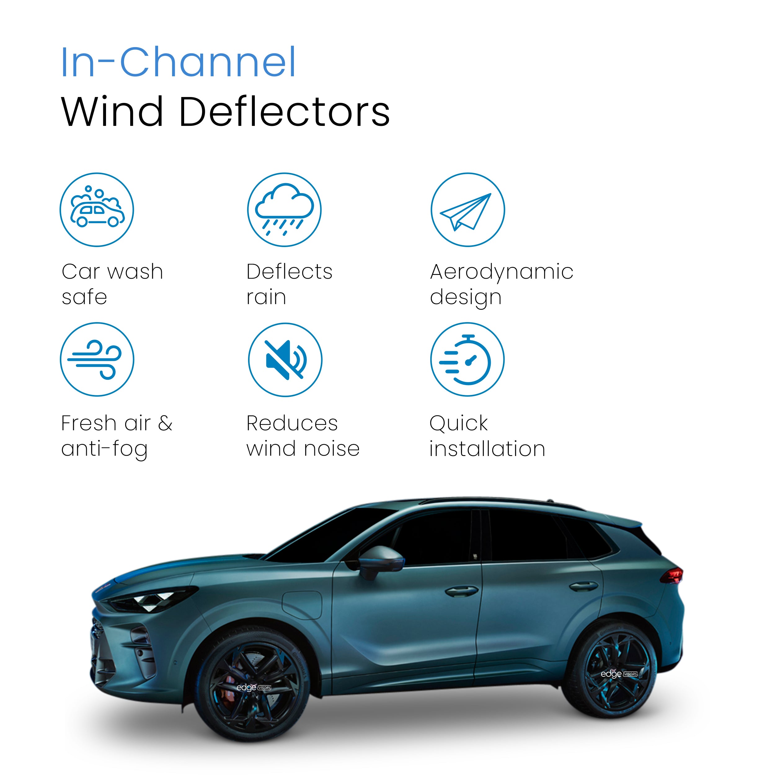 Cupra Terramar 2023-Onwards 5 Door SUV Wind Deflectors 4pc