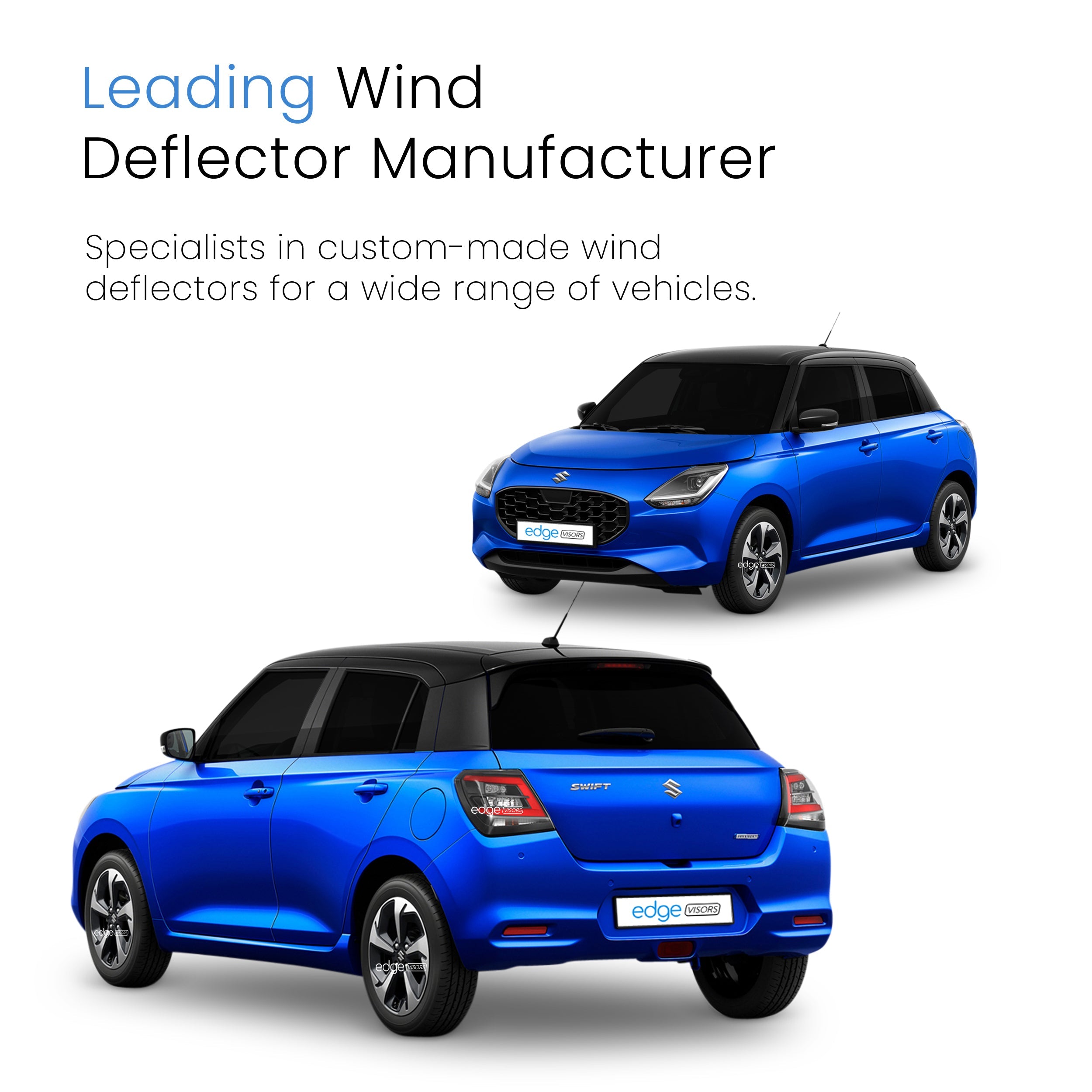 Suzuki Swift MK5 2024-Onwards 5 Door Hatchback Wind Deflectors 4pc