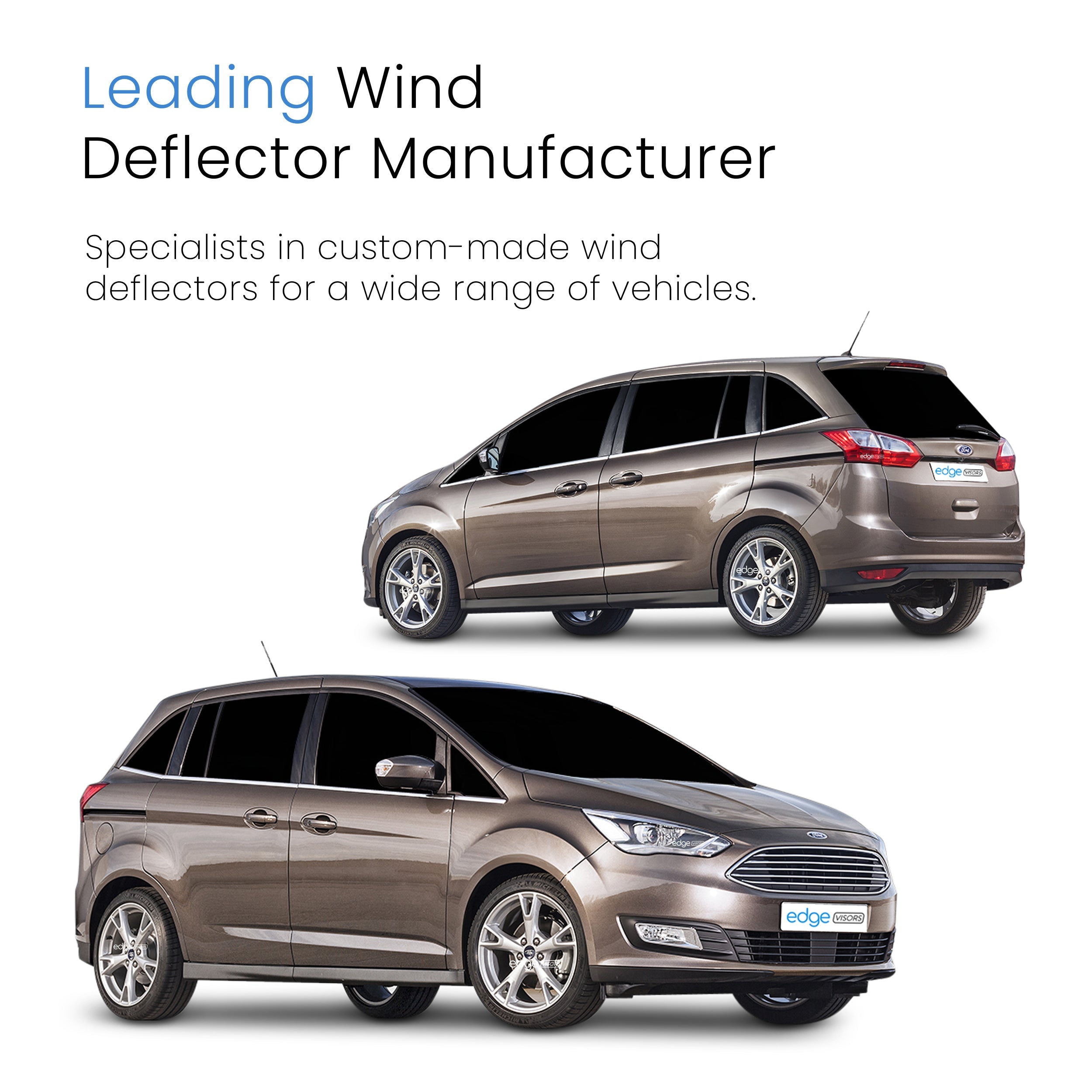 Ford Grand C-Max MK2 2011-2019 5 Door MPV Wind Deflectors 4pc