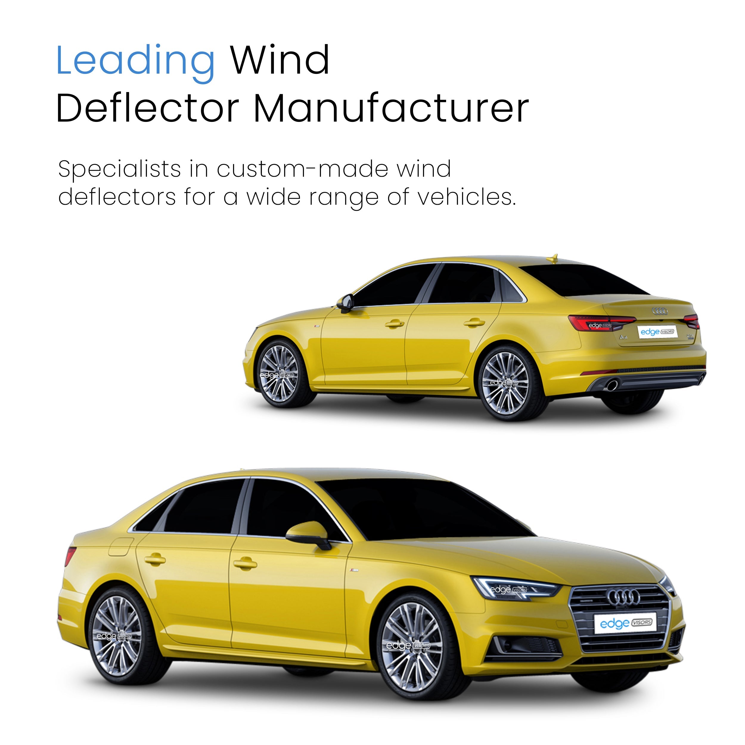 Audi A4 B9 2015-2024 4 Door Saloon Wind Deflectors 4pc