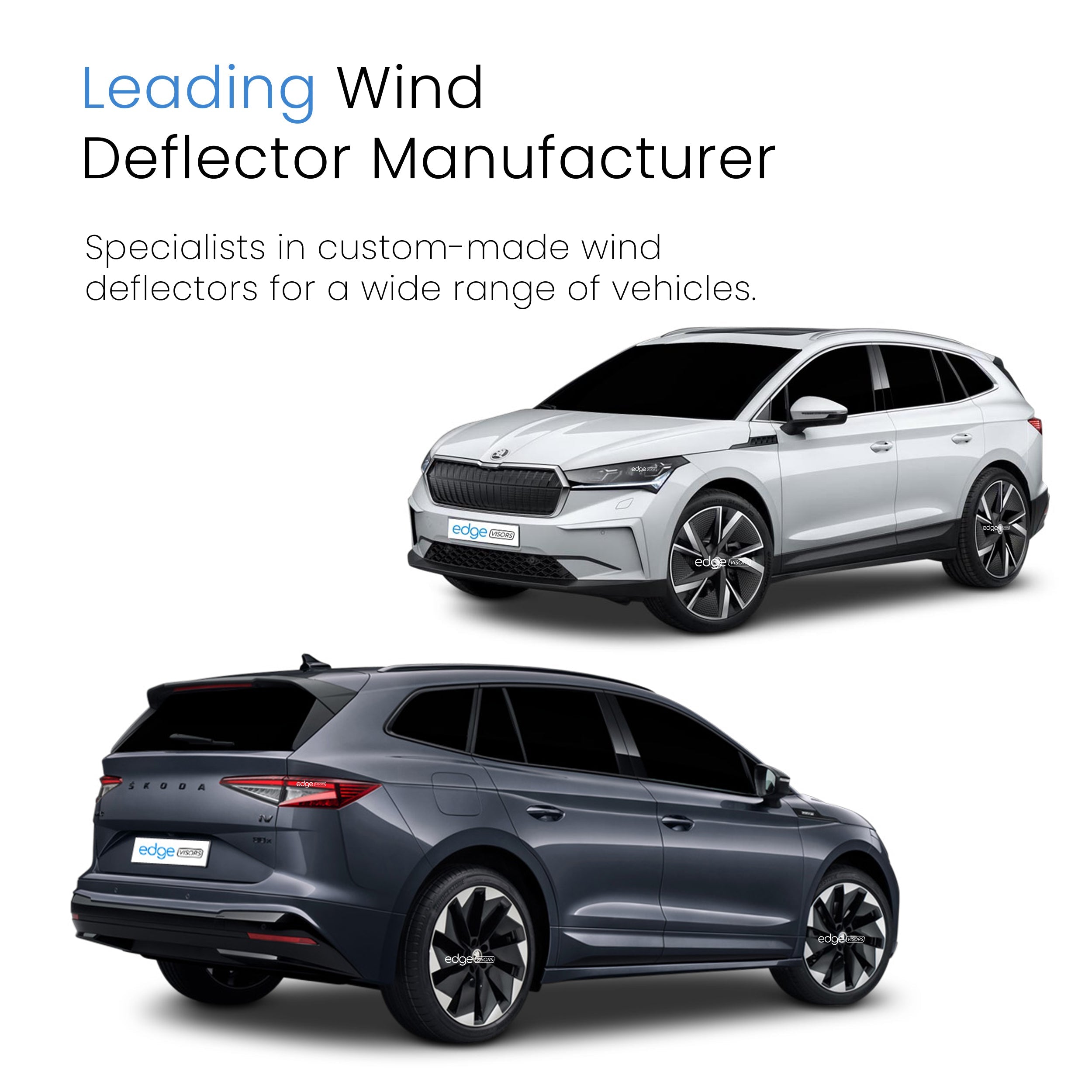 Skoda ENYAQ MK1 2020-Onwards 5 Door SUV Wind Deflectors 4pc