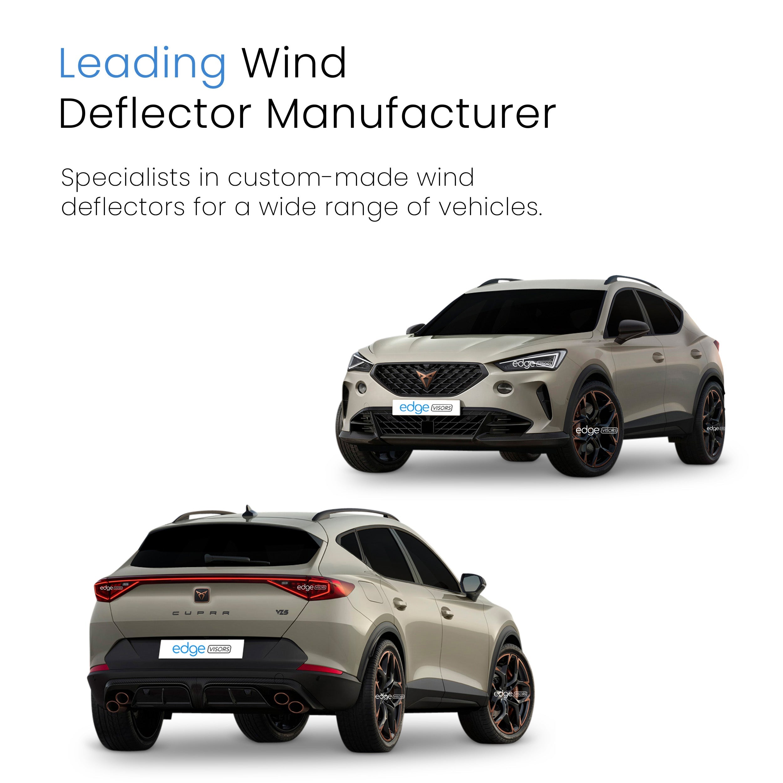 Cupra Formentor MK1 2020-Onwards 5 Door SUV Wind Deflectors 4pc
