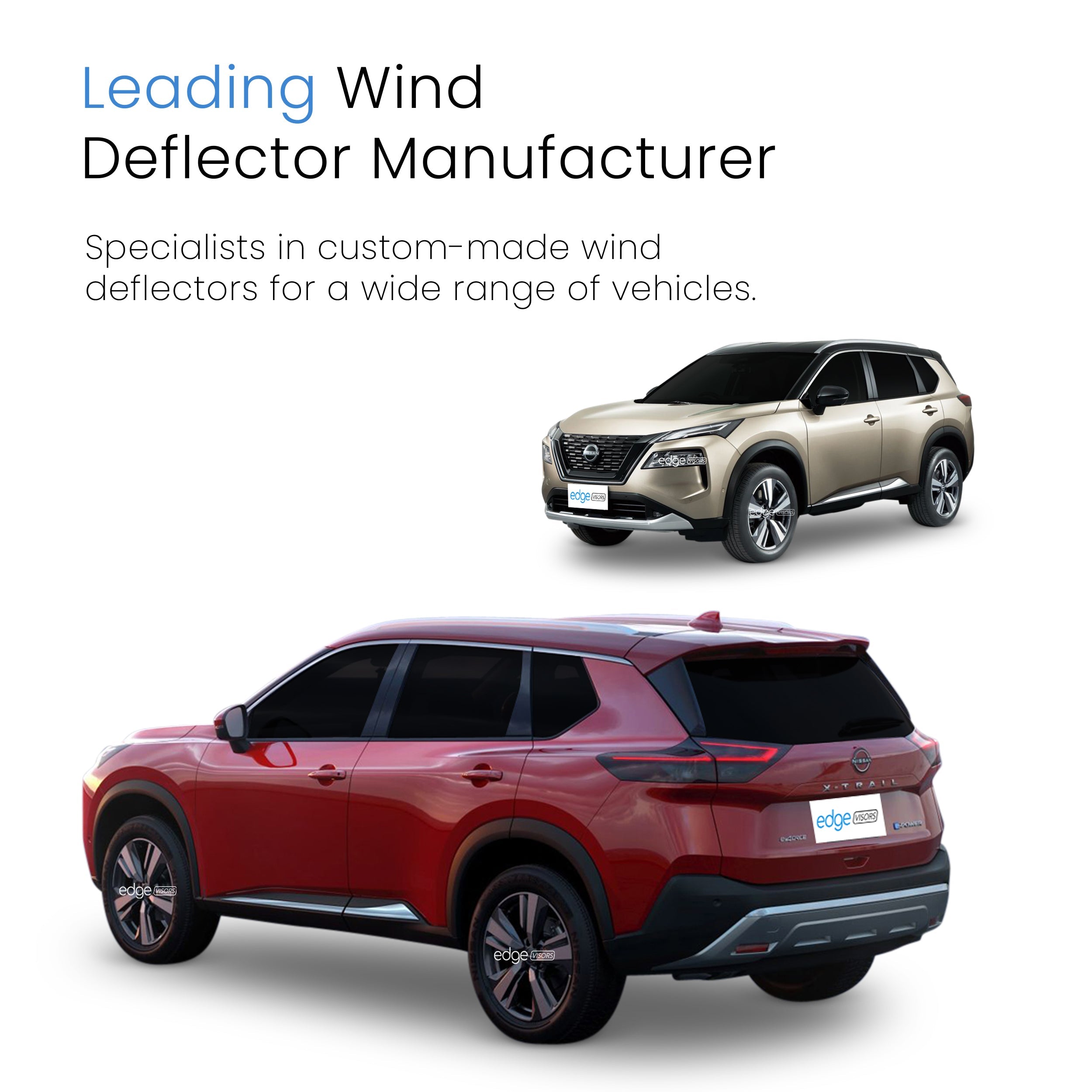 Nissan X-Trail T33 MK4 2022-Onwards 5 Door SUV Wind Deflectors 4pc