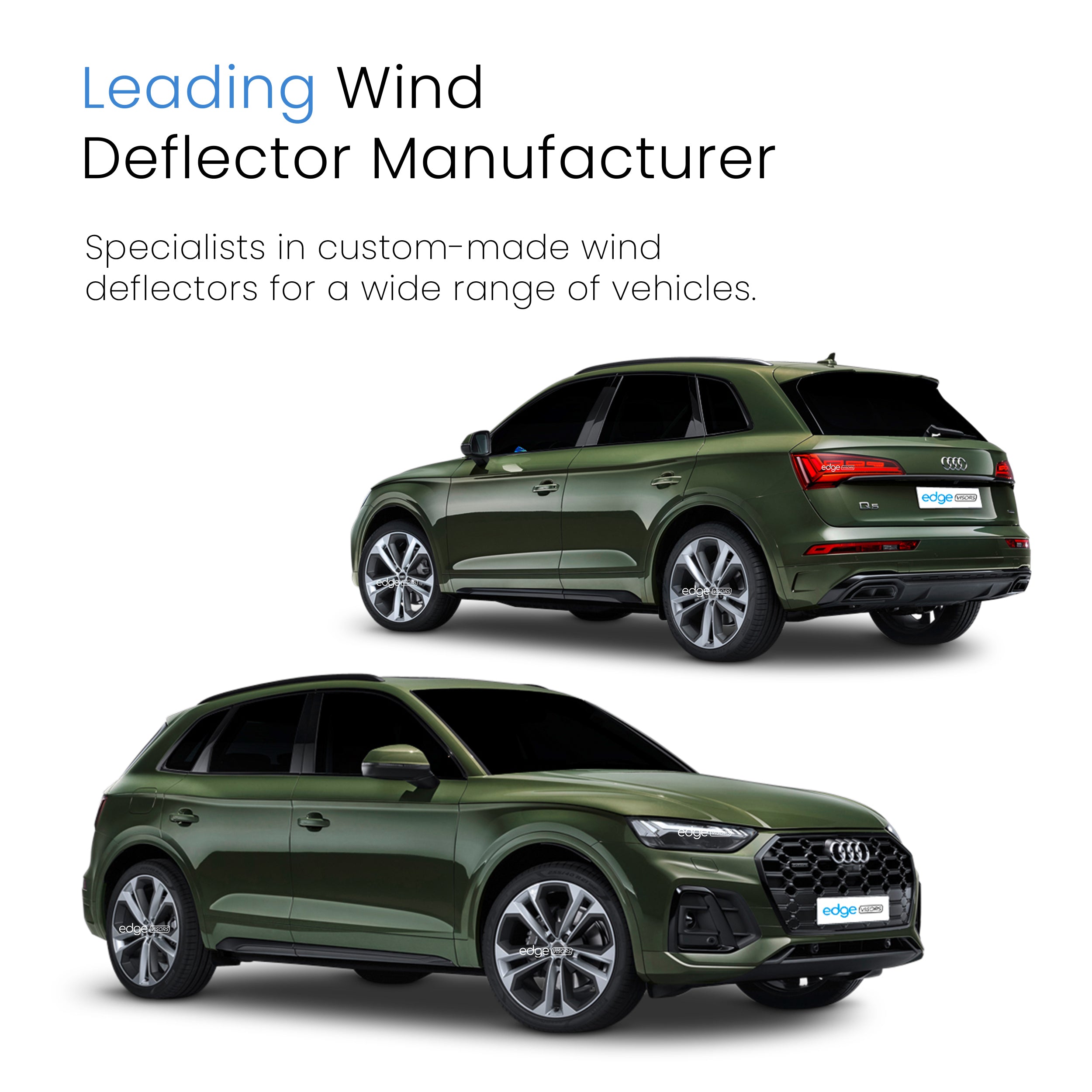 Audi Q5 MK2 2016-2024 5 Door SUV Wind Deflectors 4pc