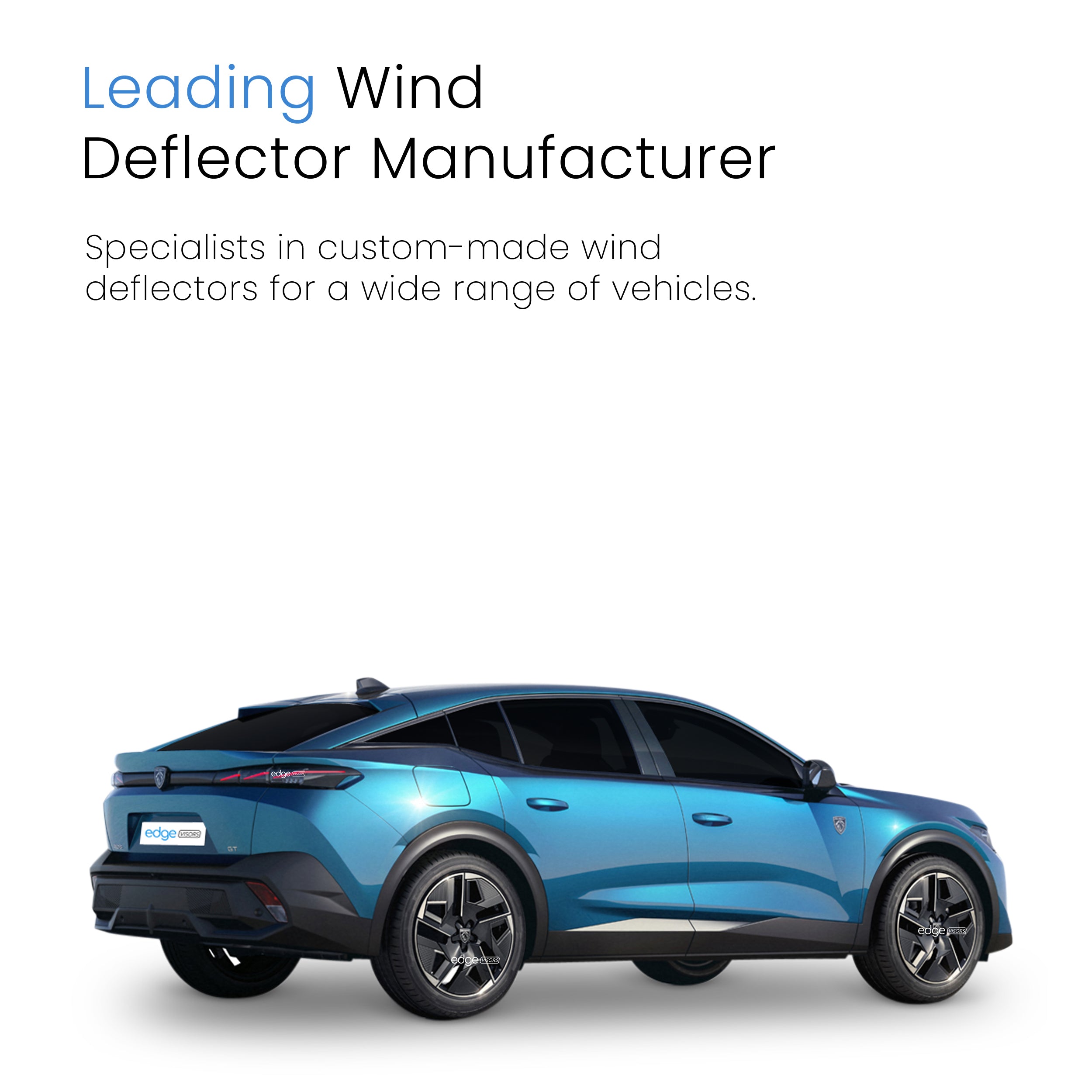 Peugeot 408 MK1 2022-onwards 5 Door SUV Wind Deflectors 4pc