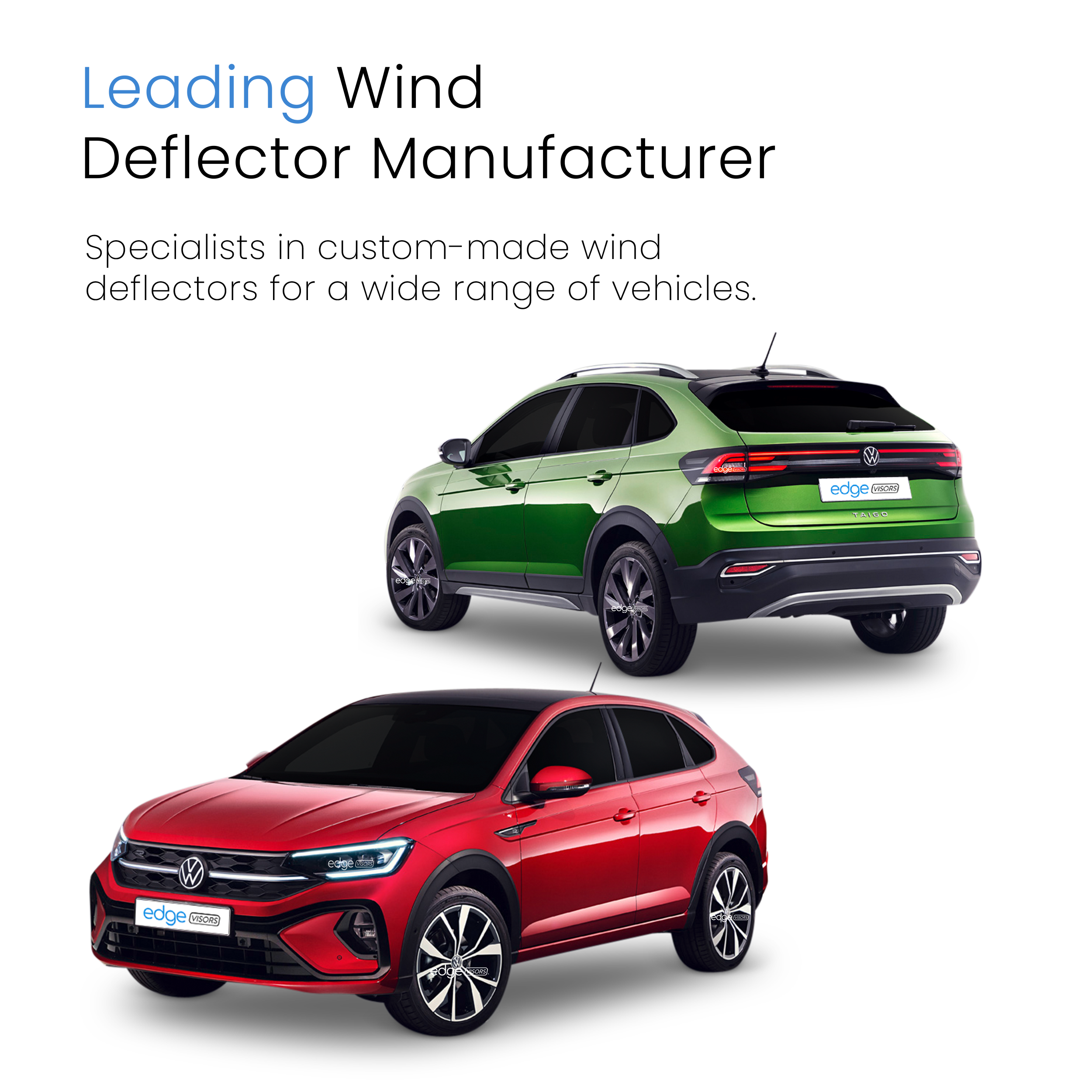 VW Taigo MK1 2020-Onwards 5 Door SUV Wind Deflectors 4pc