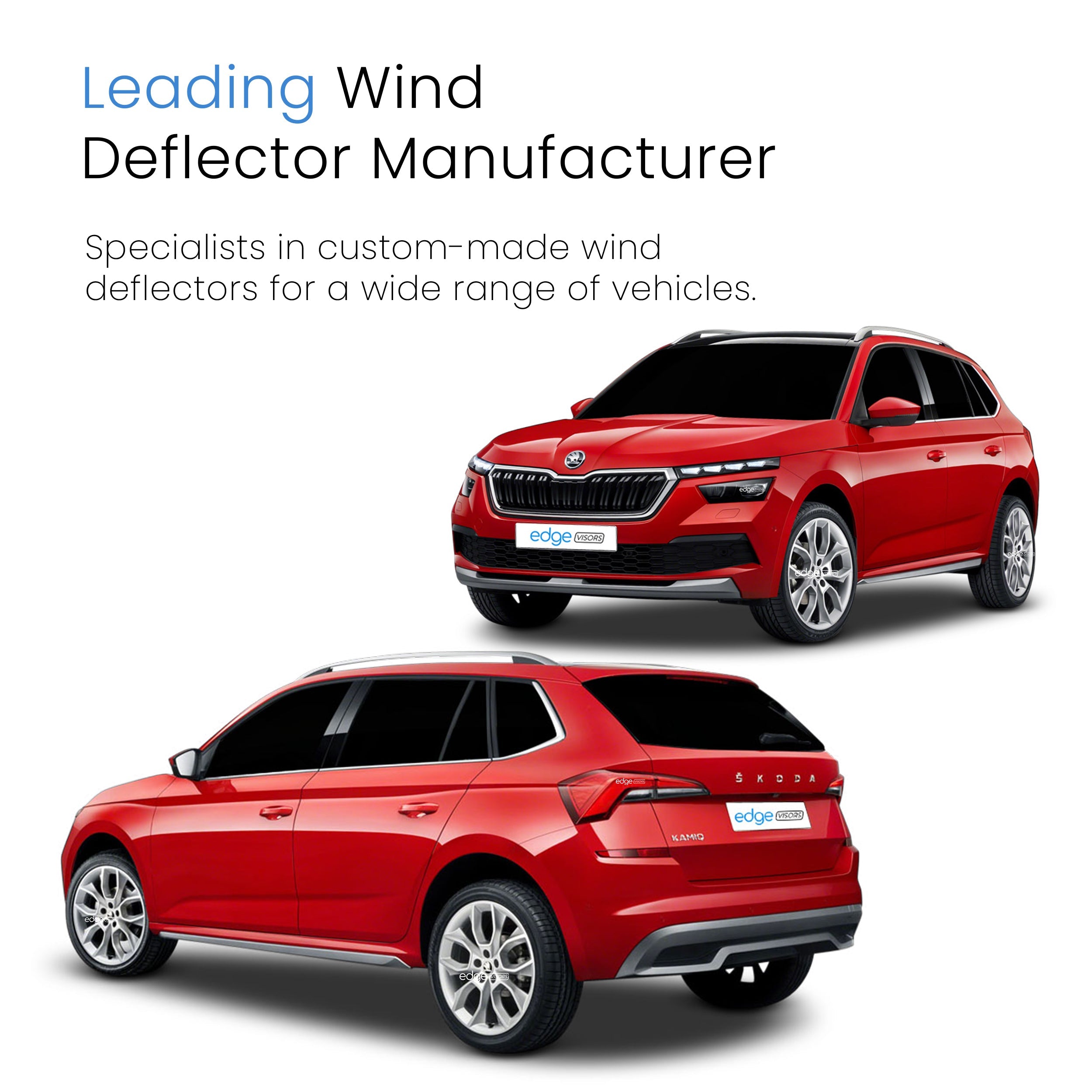 Skoda Kamiq MK1 2019-Onwards 5 Door SUV Wind Deflectors 4pc