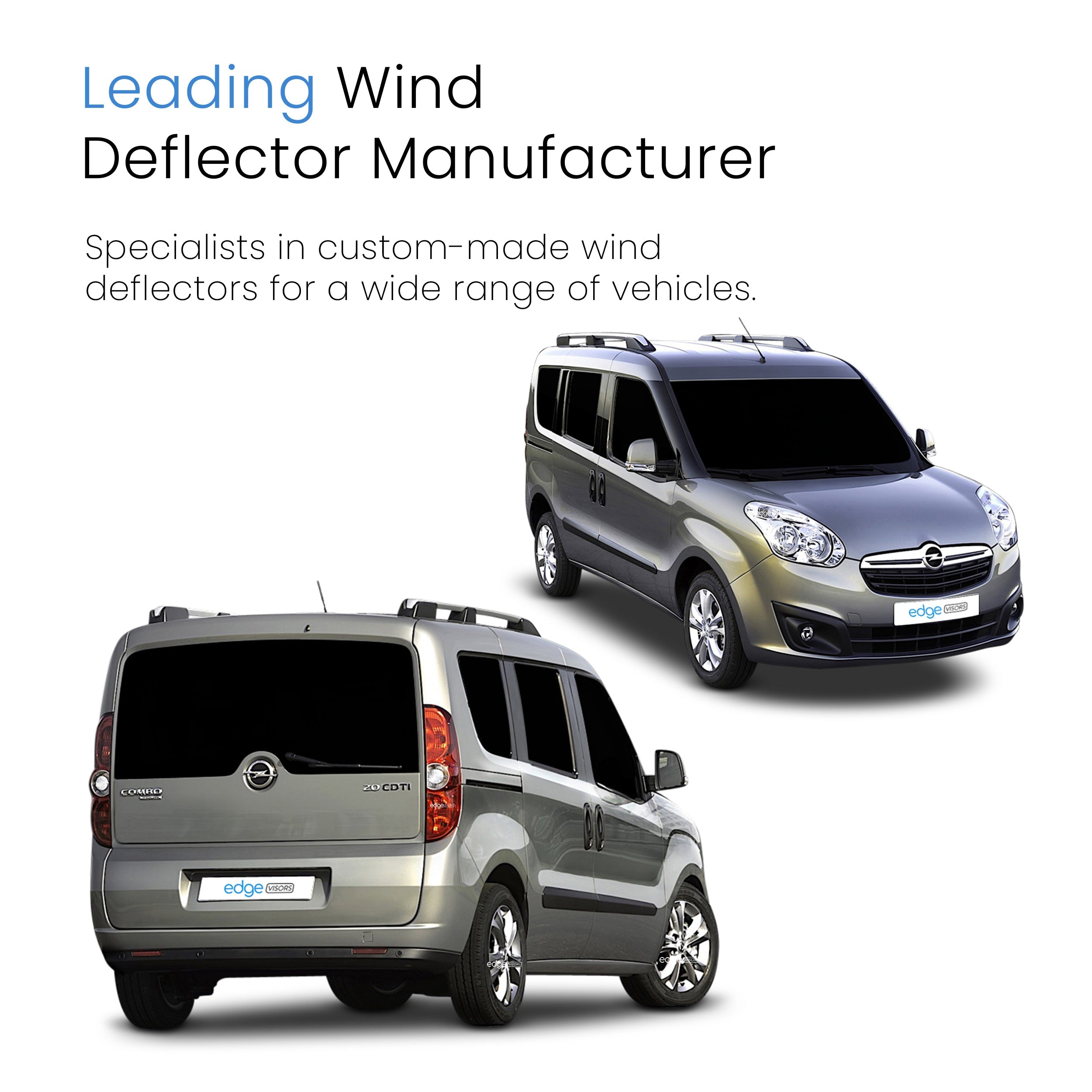 Vauxhall Combo D MK3 2011-2018 Van Wind Deflectors 2pc