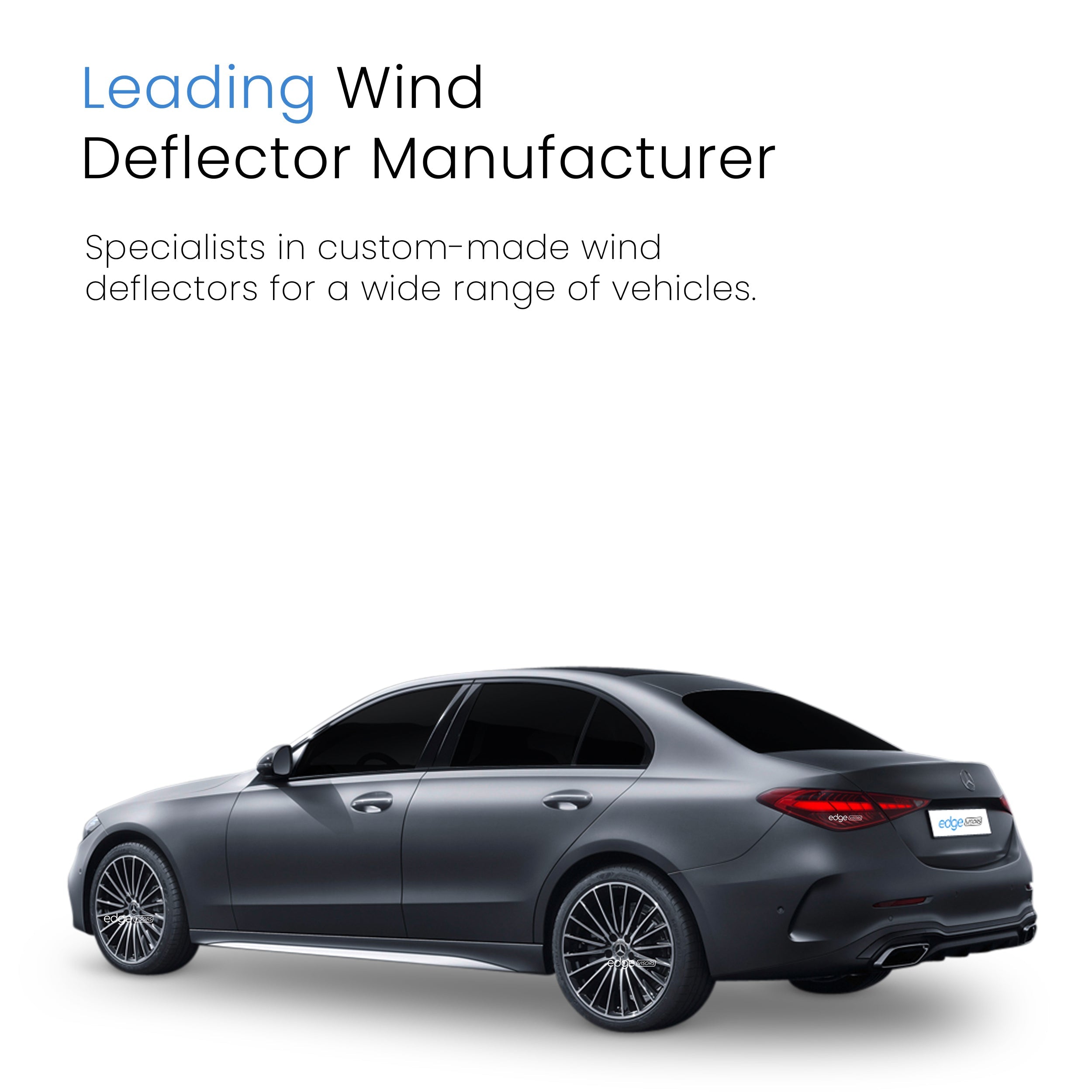 Mercedes C-Class W206 2022-Onwards 4 Door Saloon Wind Deflectors 4pc