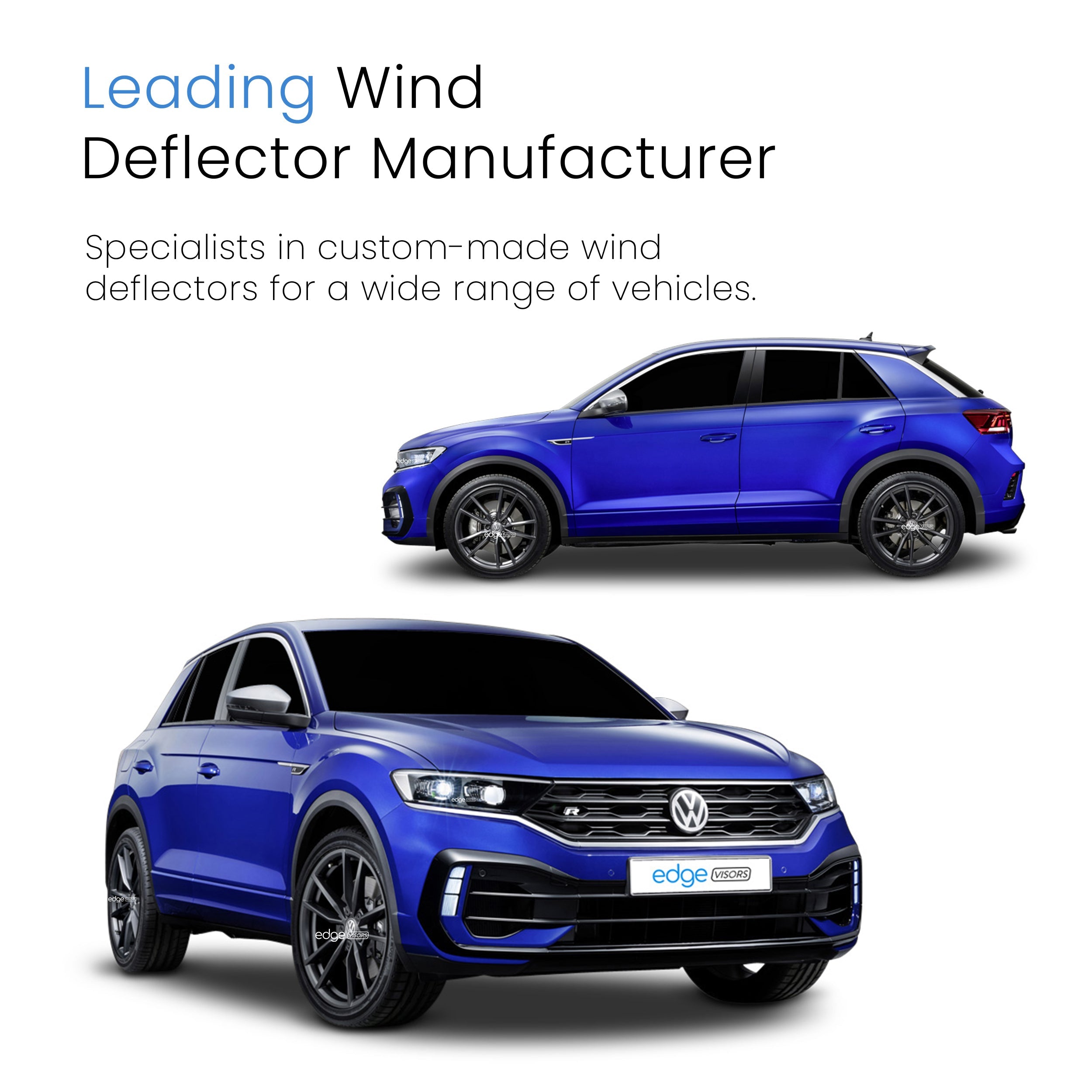 VW T-Roc MK1 2017-Onwards 5 Door SUV Wind Deflectors 4pc