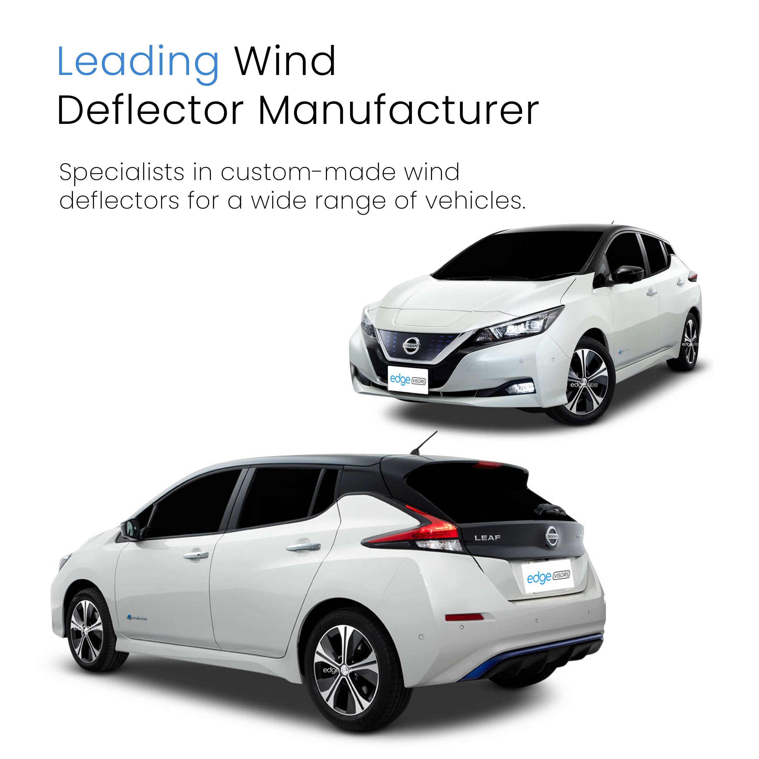 Nissan Leaf MK2 2018-onwards 5 Door Hatchback Wind Deflectors 4pc