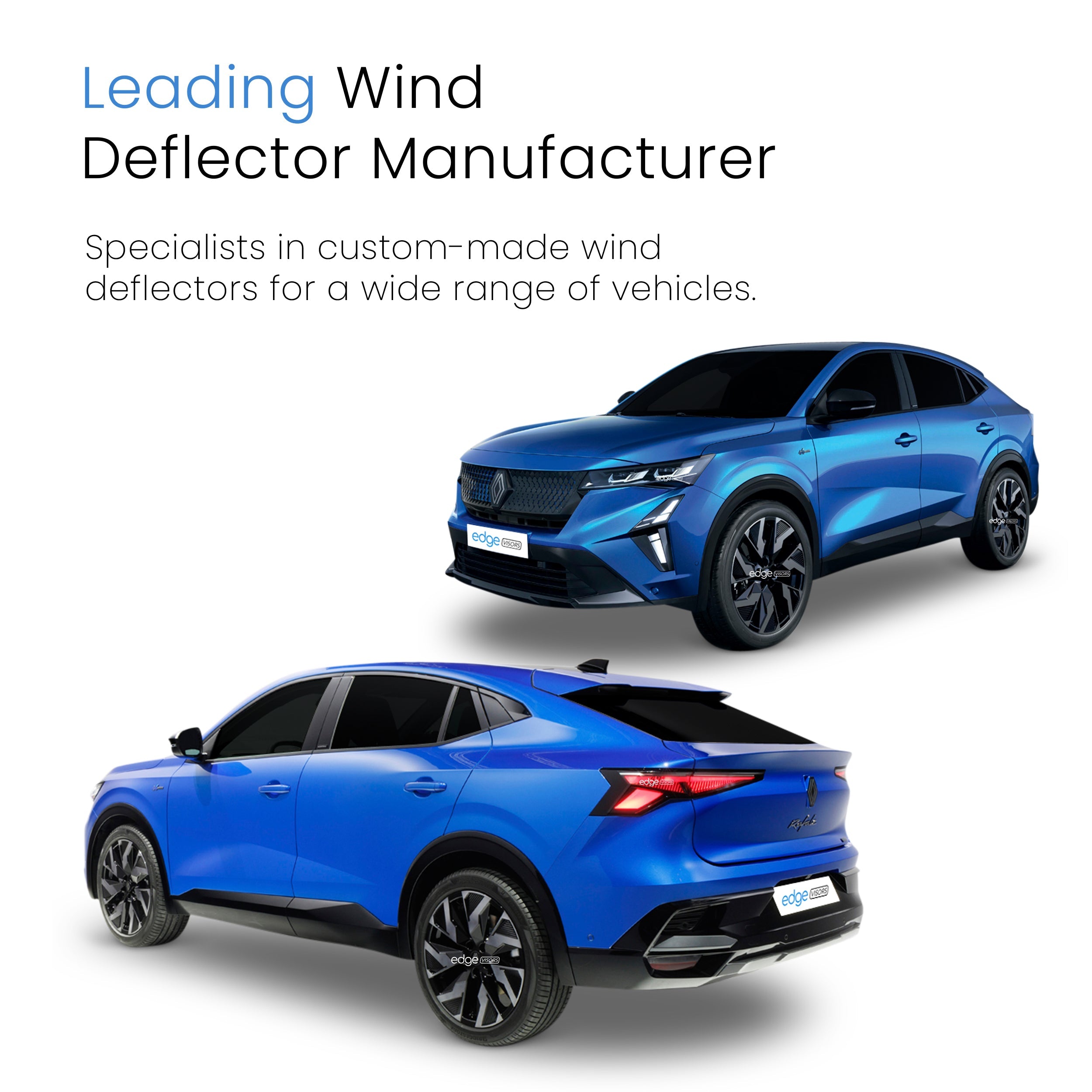 Renault Rafale MK1 2024-Onwards 5 Door SUV Wind Deflectors 4pc