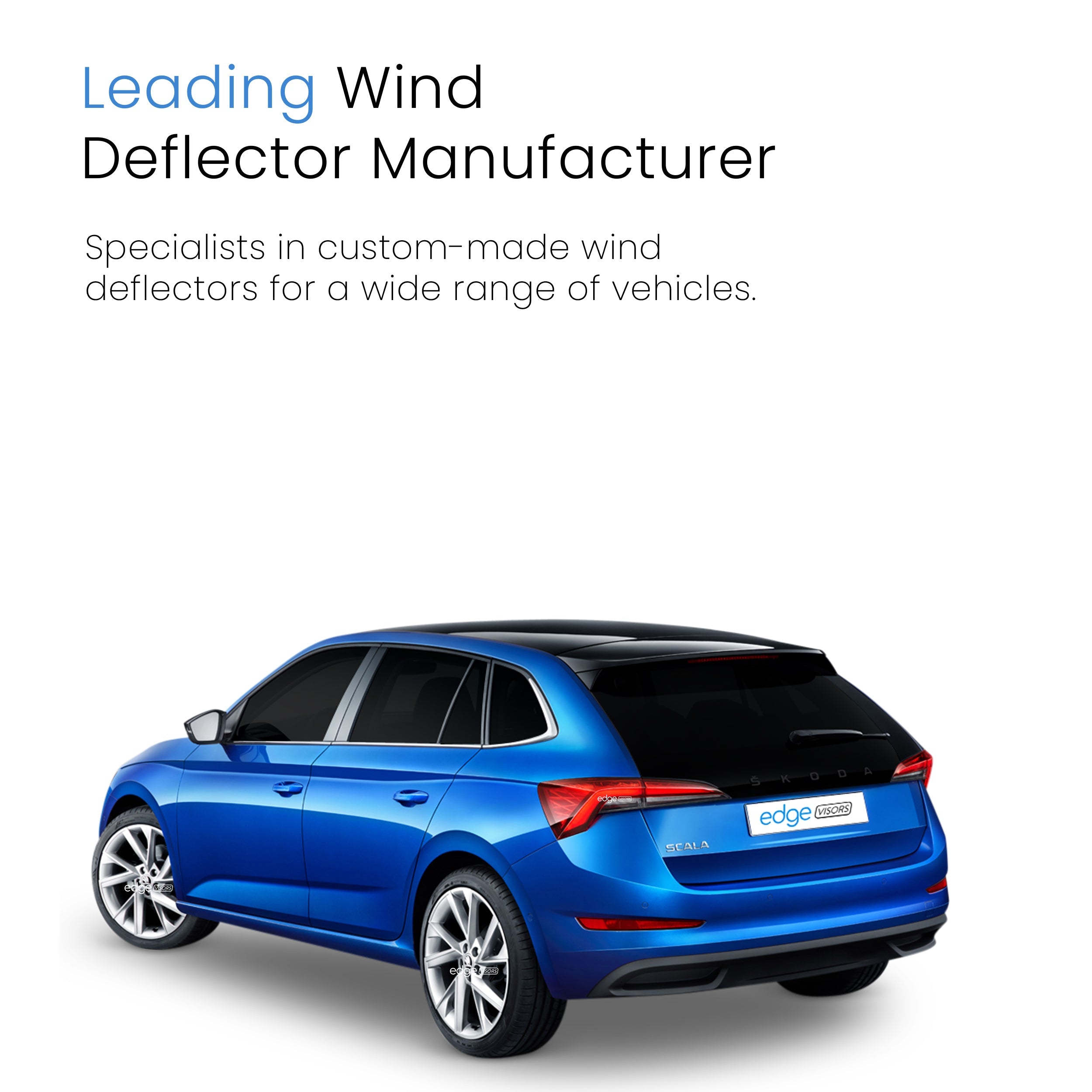 Skoda Scala MK1 2019-Onwards 5 Door Hatchback Wind Deflectors 4pc