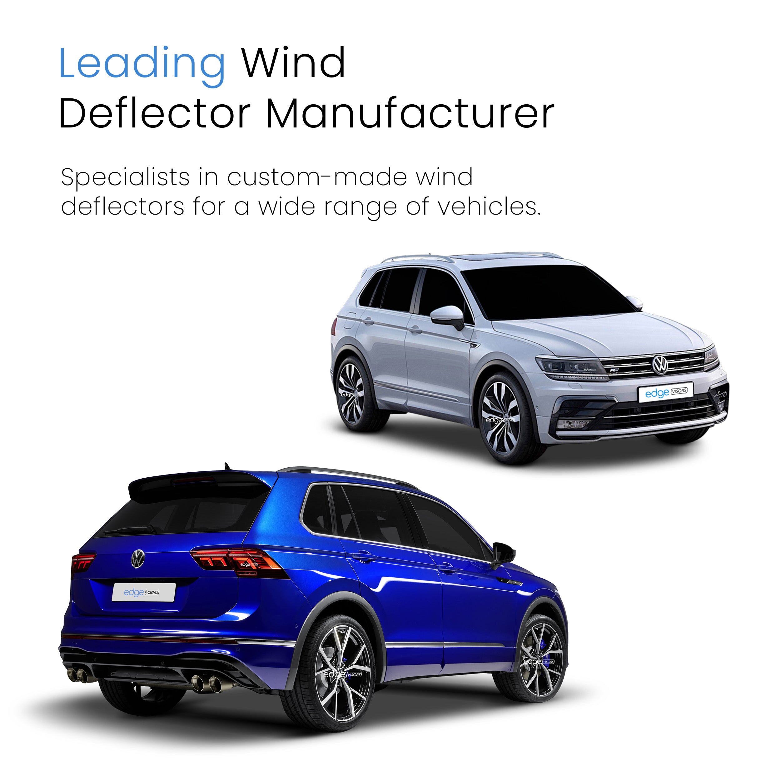 VW Tiguan MK2 2016-2023 5 Door SUV Wind Deflectors 4pc