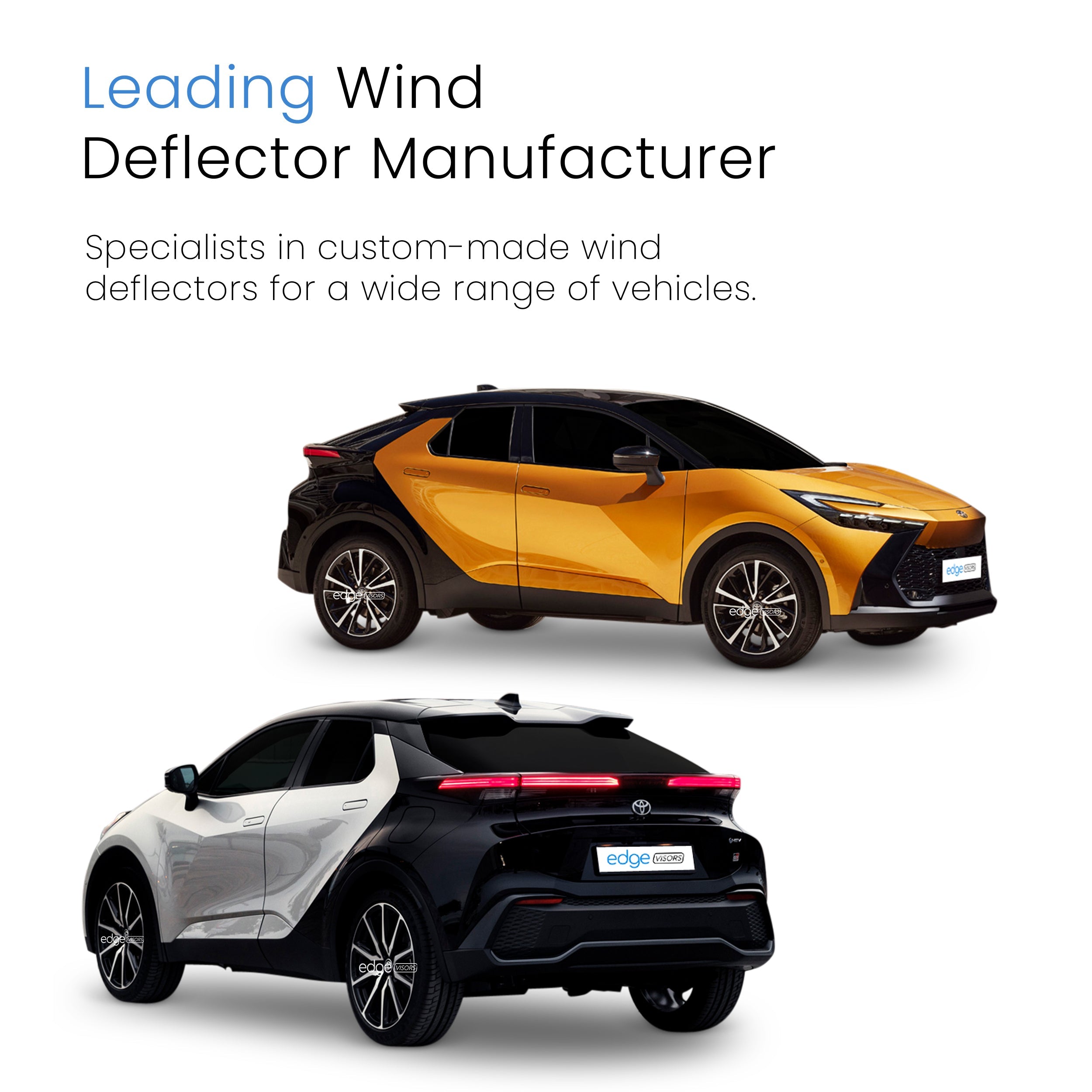 Toyota C-HR MK2 2023-Onwards 5 Door SUV Wind Deflectors 4pc