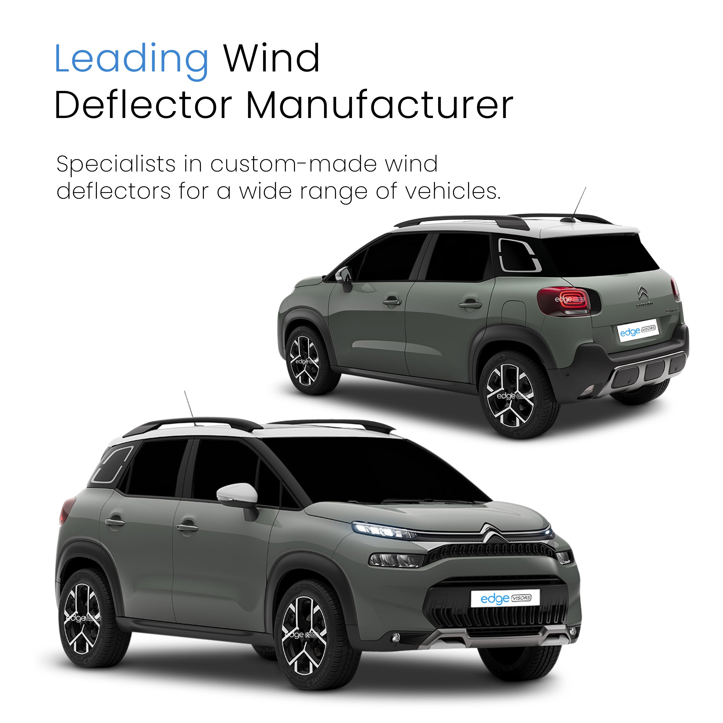 Citroen C3 MK1 Aircross 2017-2024 5 Door SUV Wind Deflectors 4pc