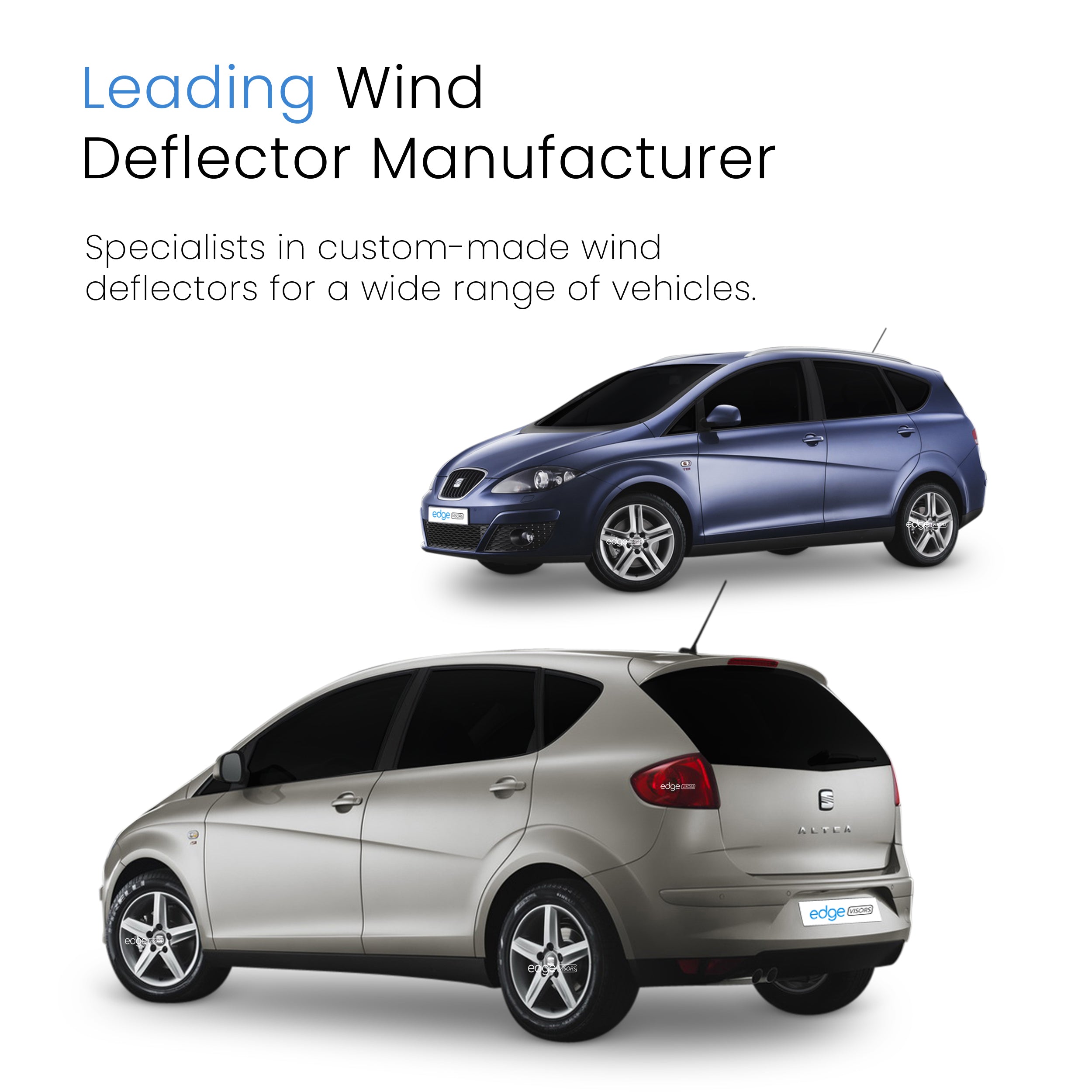 Seat Toledo MK3 2004-2009 5 Door Estate Wind Deflectors 4pc