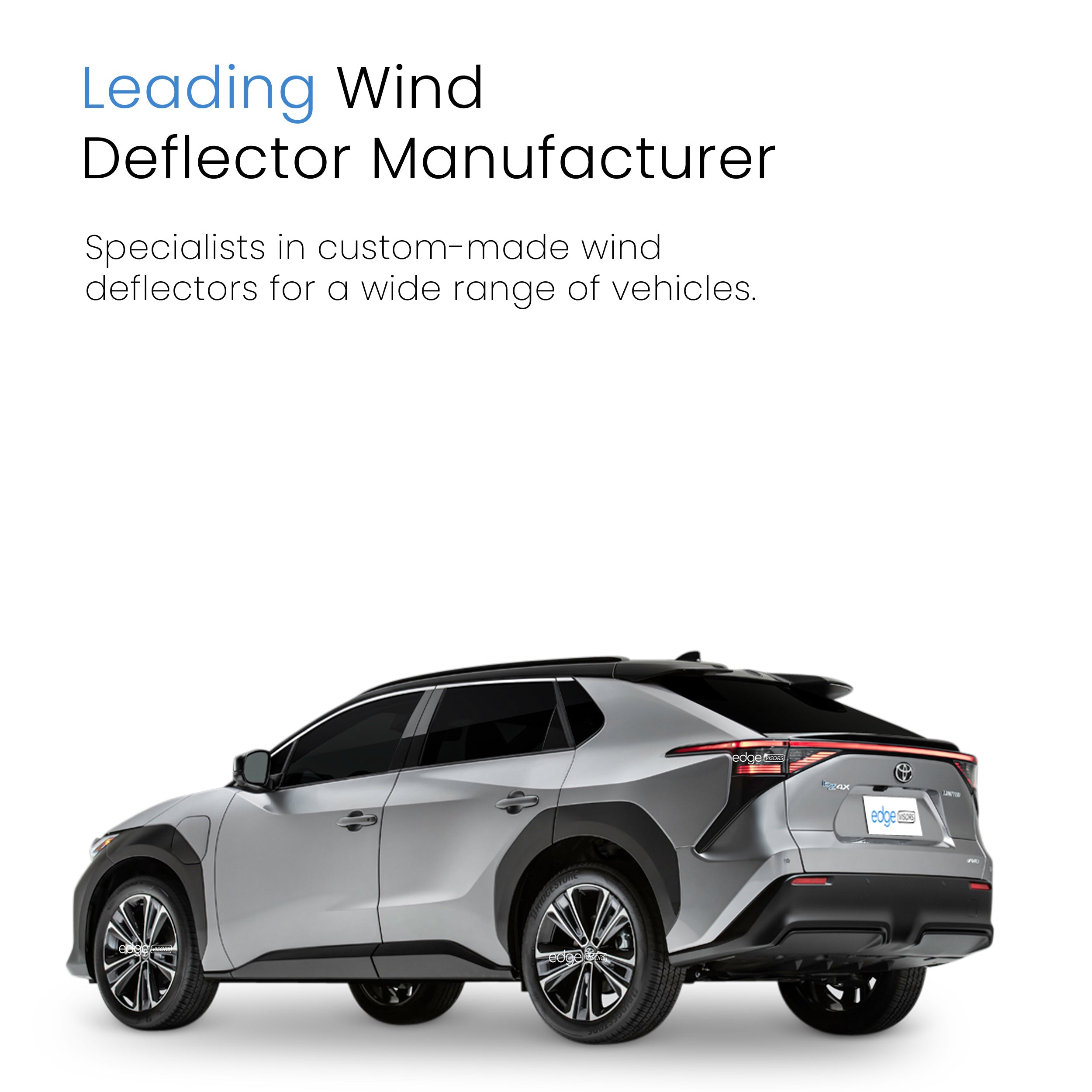 Toyota BZ4X EA10 2022-Onwards 5 Door SUV Wind Deflectors 4pc