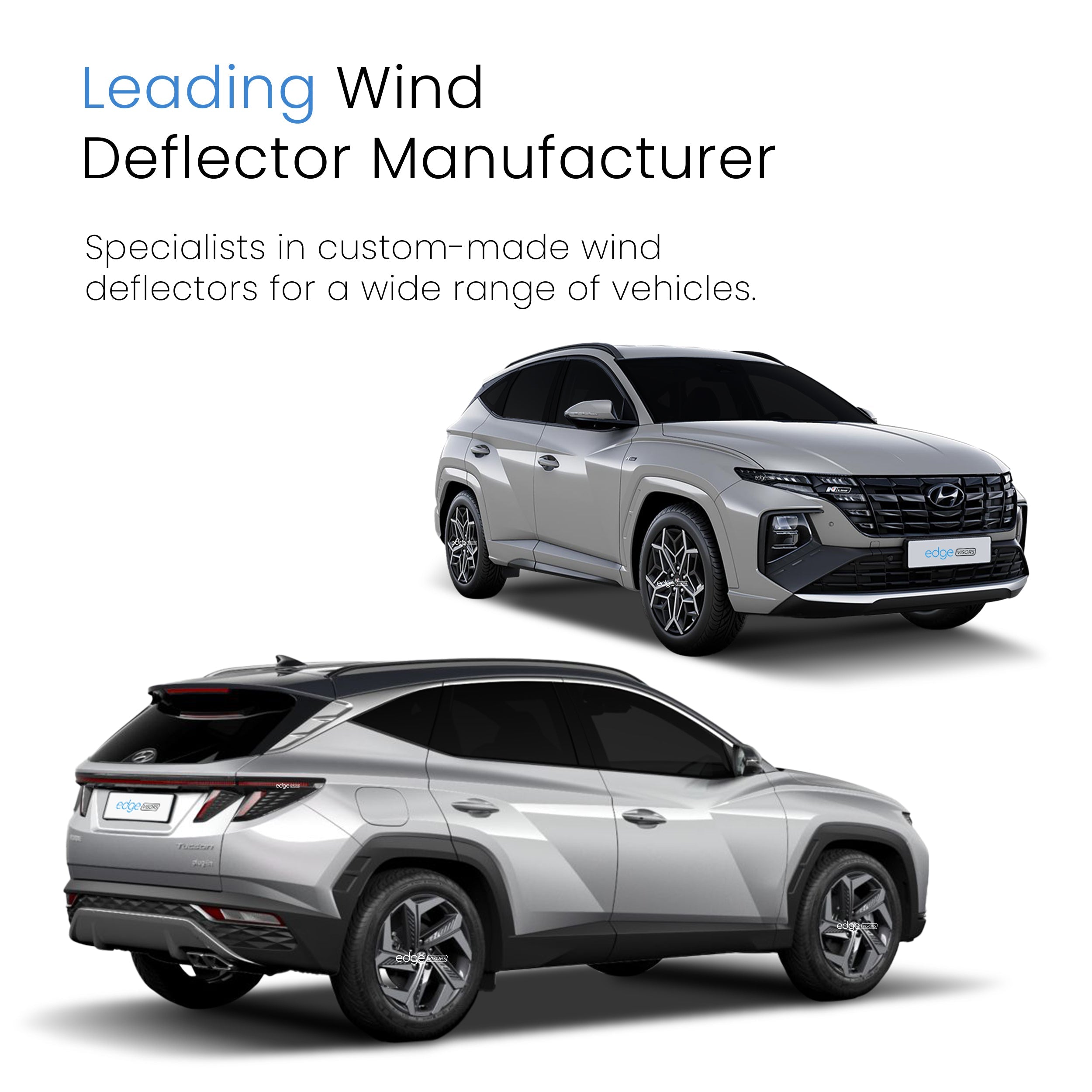 Hyundai Tucson MK4 2021-Onwards 5 Door SUV Wind Deflectors 4pc