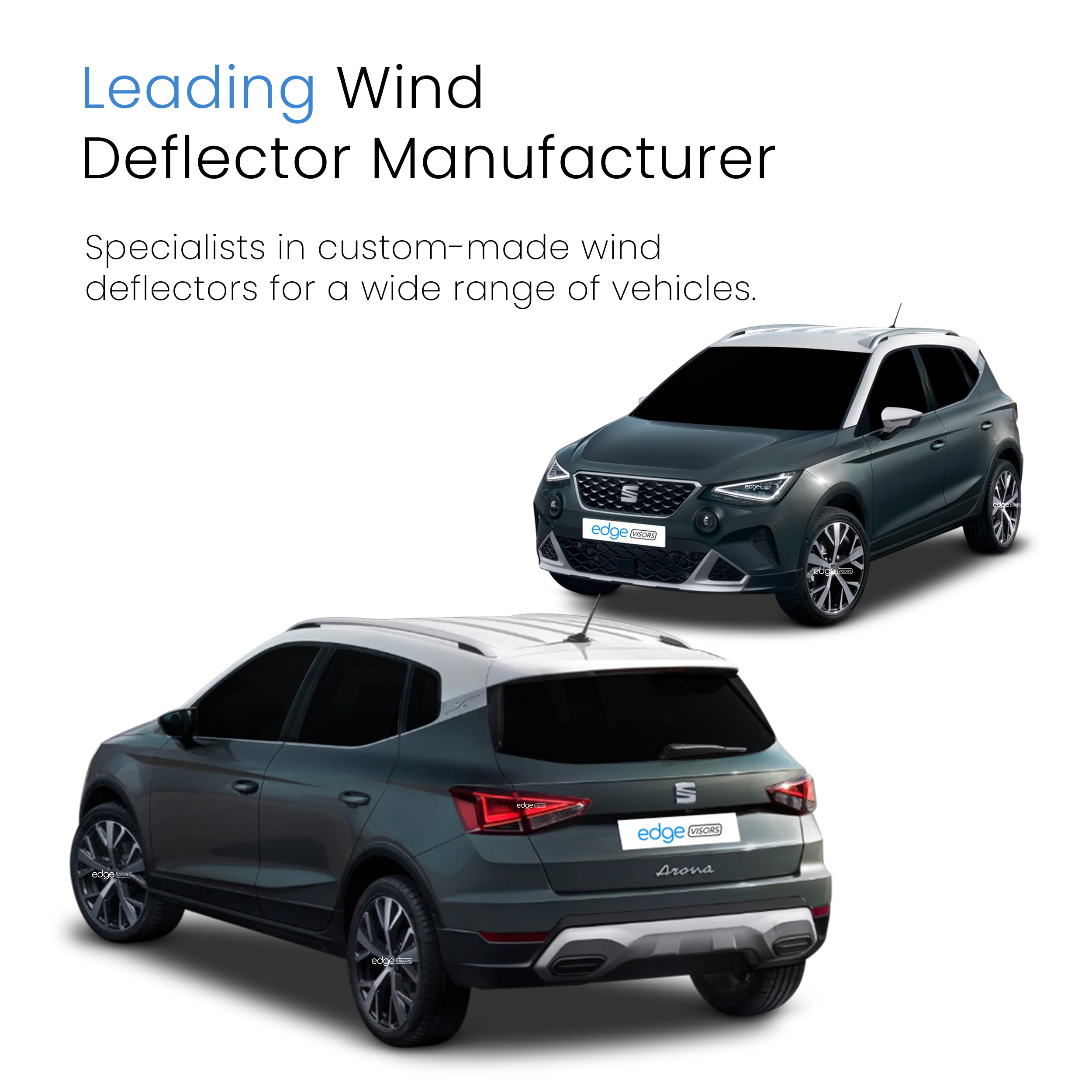 Seat Arona MK1 2017-Onwards 5 Door SUV Wind Deflectors 4pc
