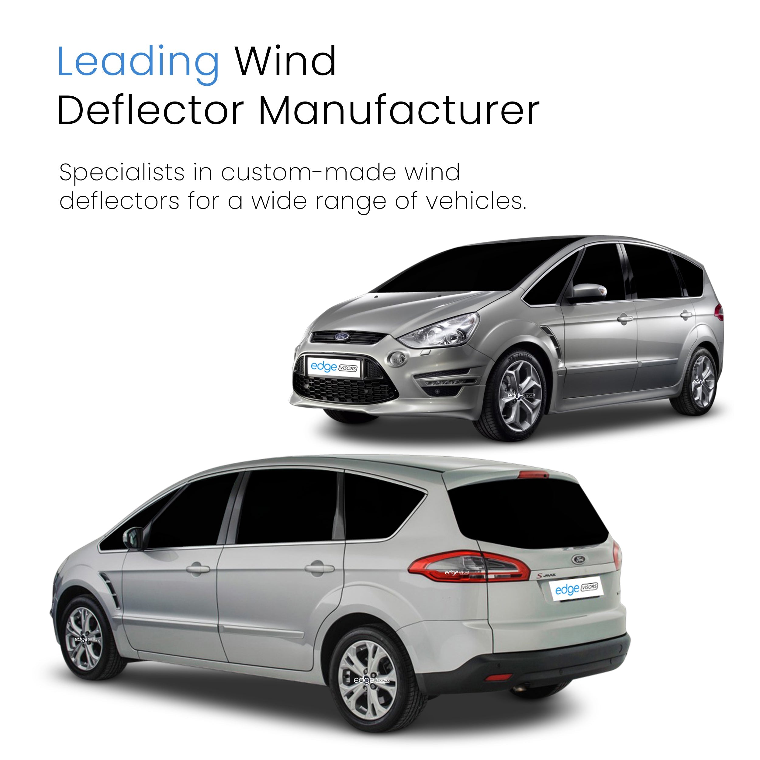 Ford S-Max MK1 Facelift 2010-2015 5 Door MPV Wind Deflectors 4pc