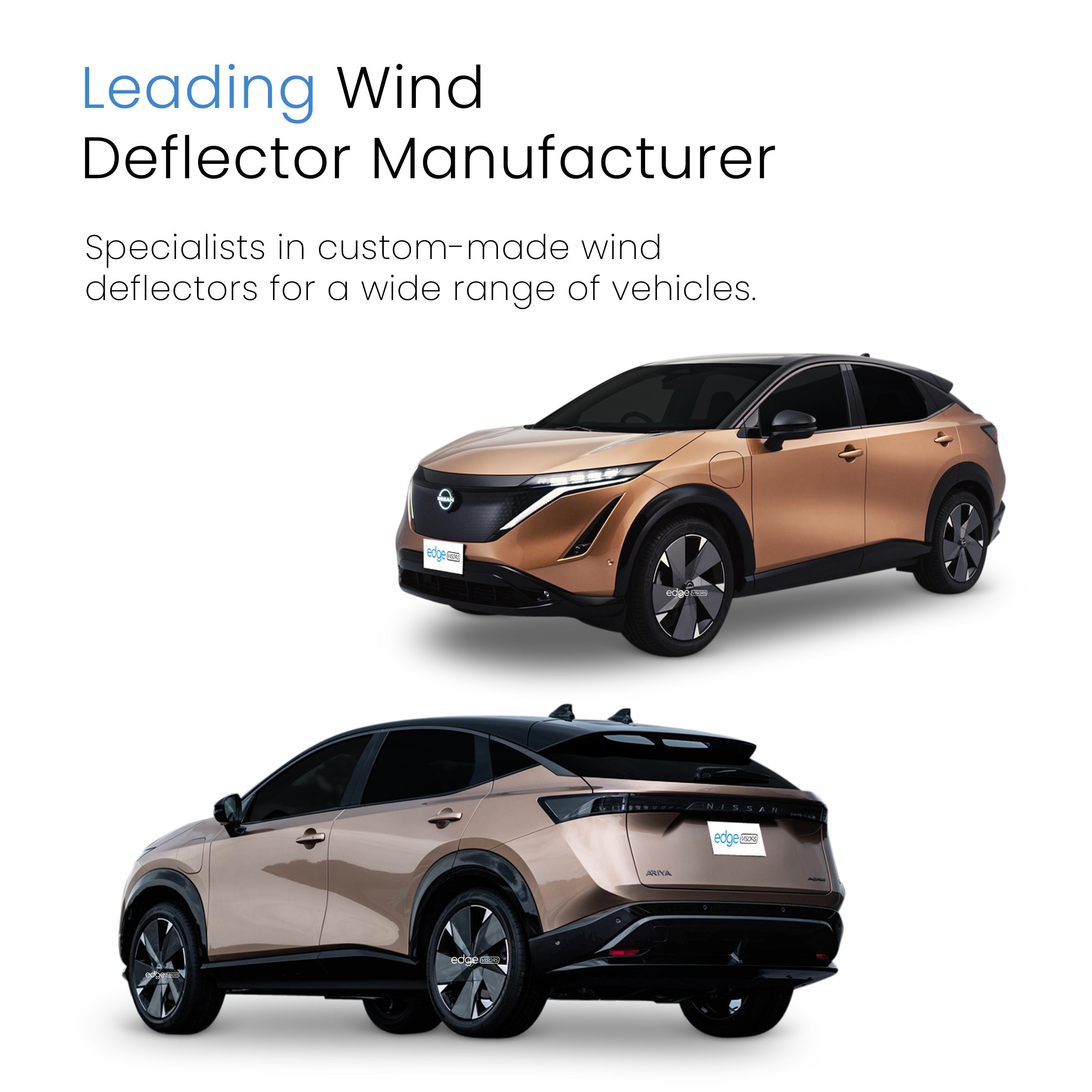 Nissan Ariya MK1 2022-Onwards 5 Door SUV Wind Deflectors 4pc