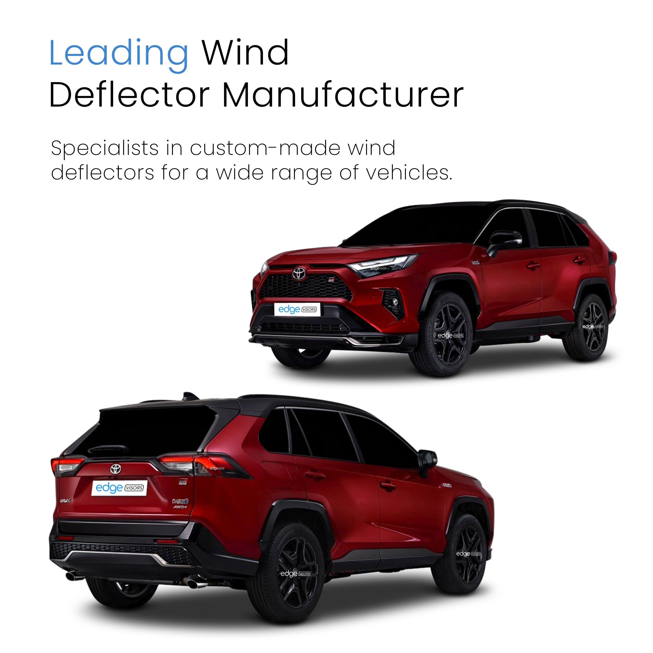 Toyota RAV-4 MK5 2019-Onwards 5 Door SUV Wind Deflectors 4pc