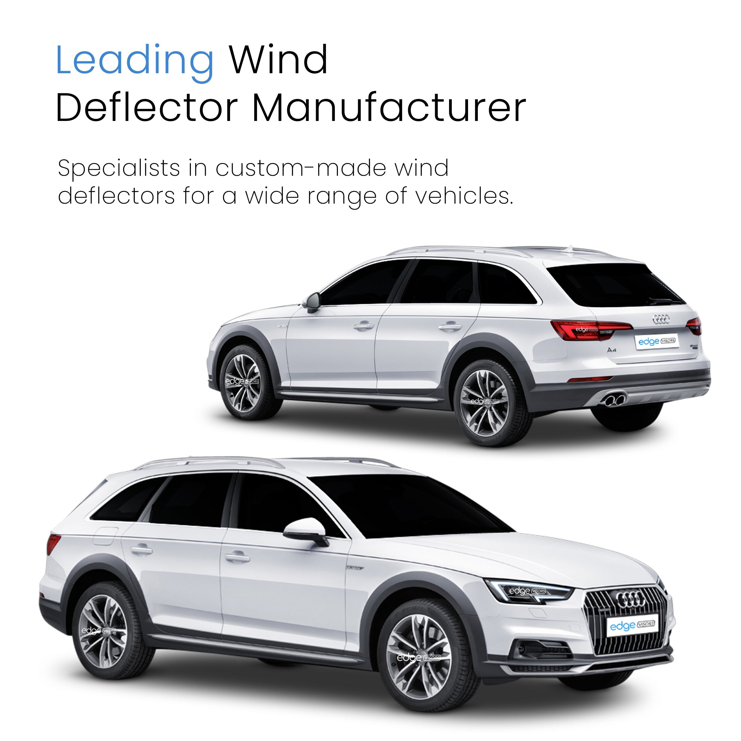 Audi A4 B9 2015-2024 5 Door Avant Estate Wind Deflectors 4pc
