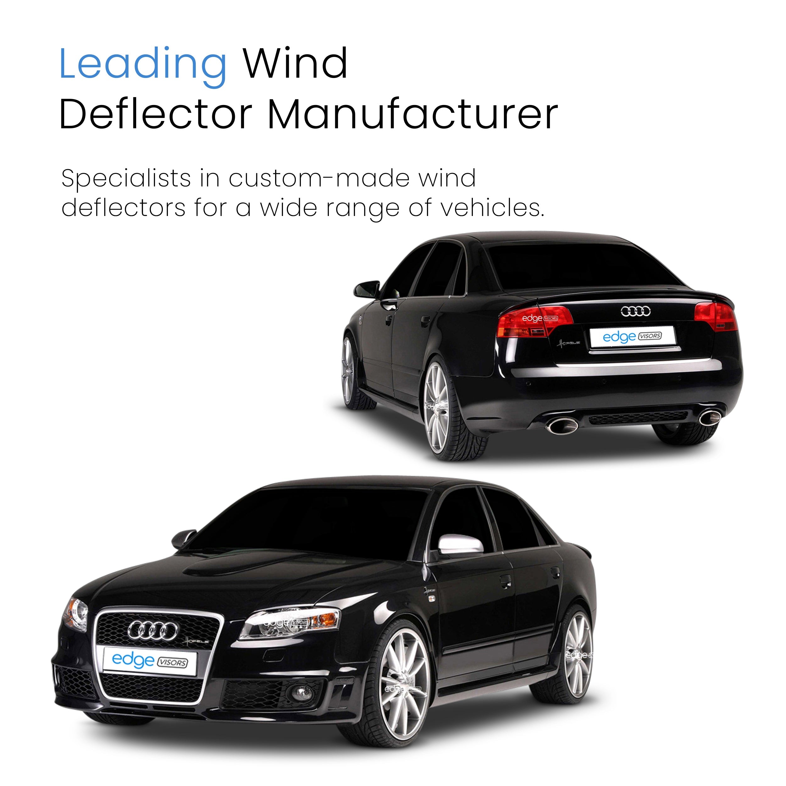 Audi A4 B6 B7 2000-2009 4 Door Saloon Wind Deflectors 4pc