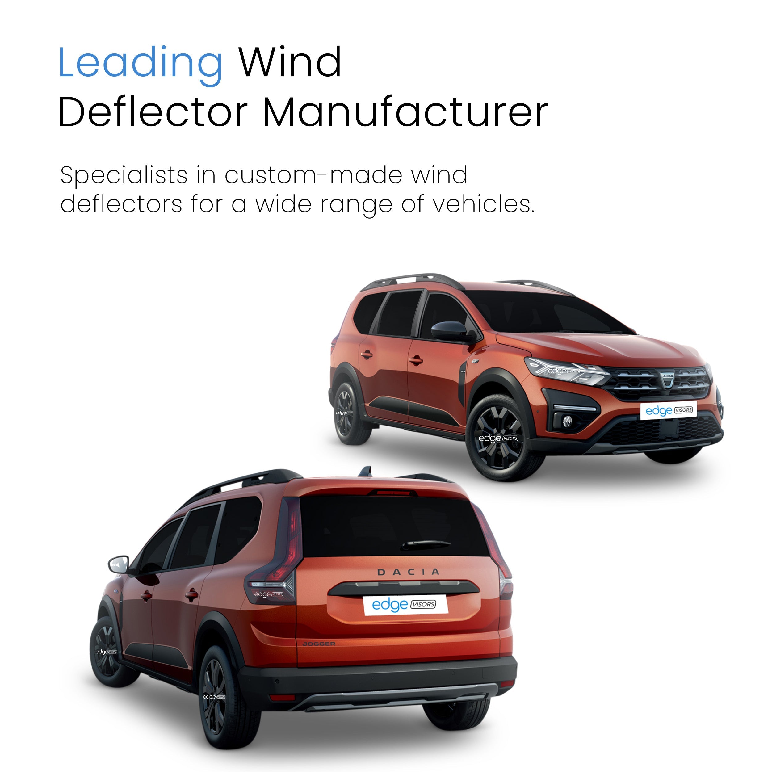 Dacia Jogger MK1 2021-Onwards 5 Door MPV Wind Deflectors 4pc