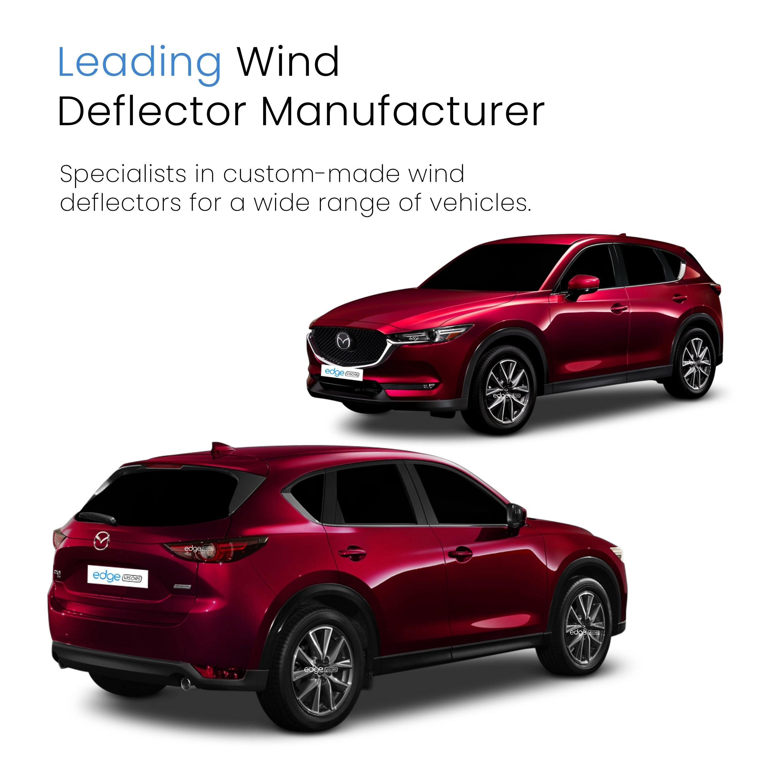 Mazda CX-5 MK2 2017-Onwards 5 Door SUV Wind Deflectors 4pc