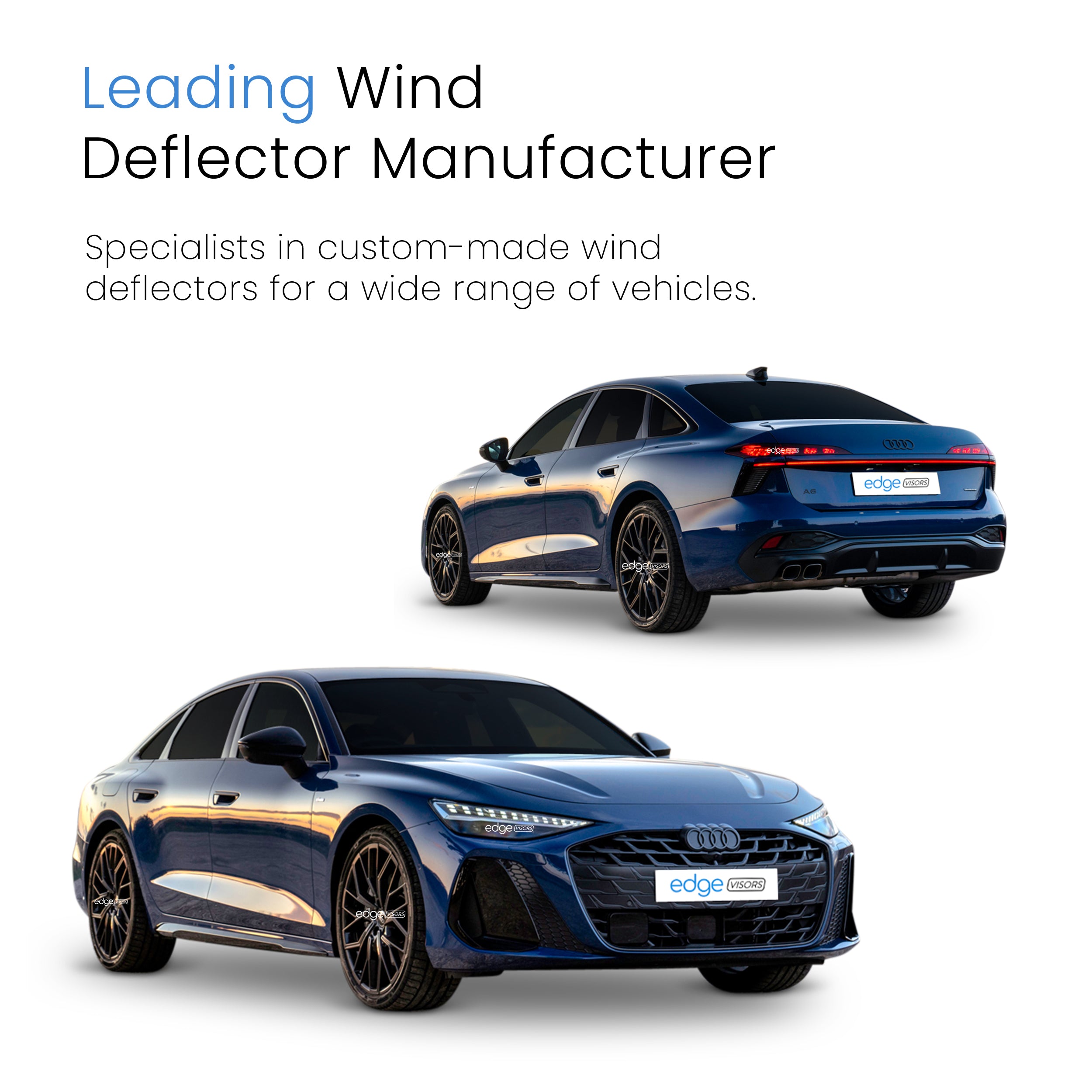 Audi A6 C9 2025-Onwards 5 Door Saloon Wind Deflectors 4pc