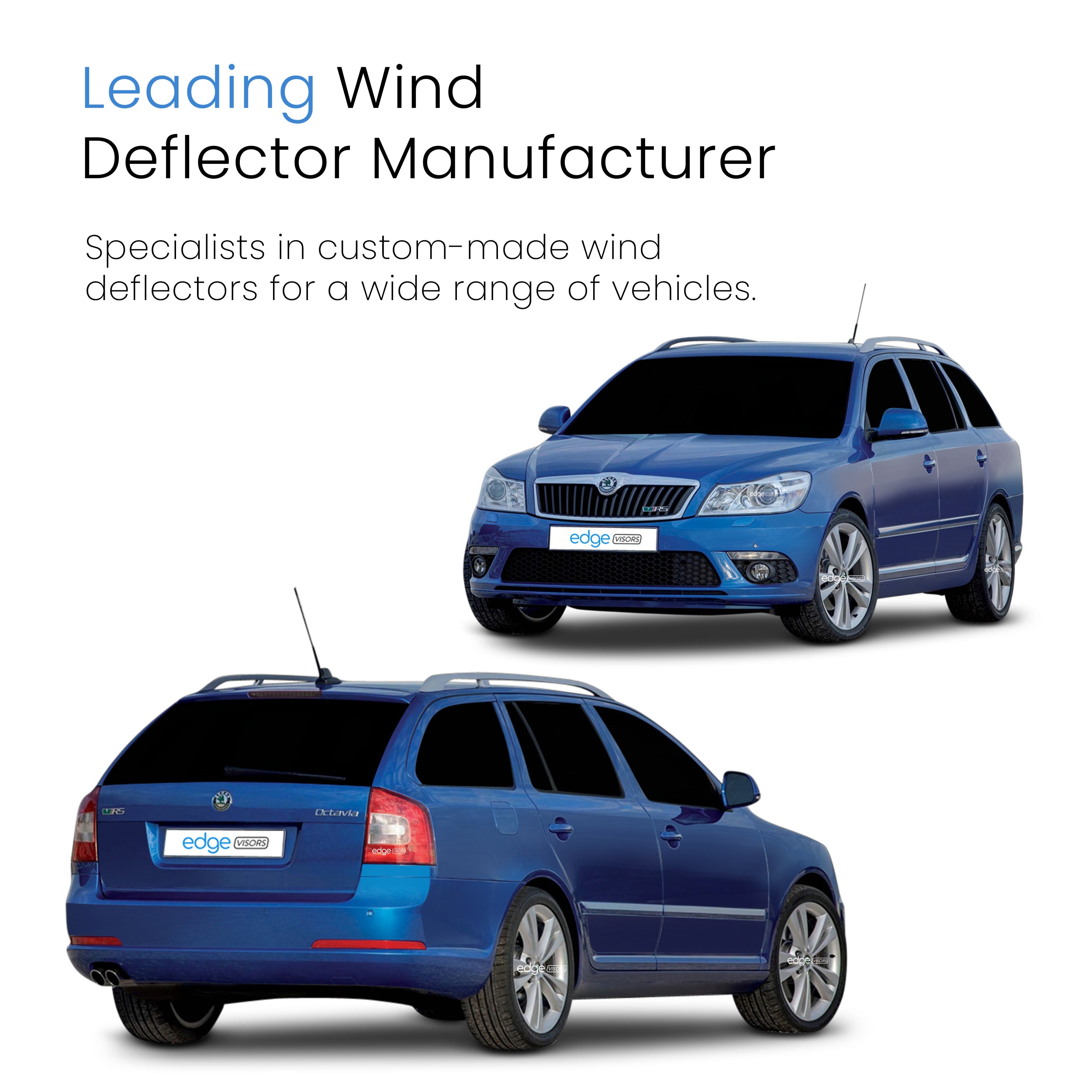 Skoda Octavia MK2 2004-2013 5 Door Estate Wind Deflectors 4pc