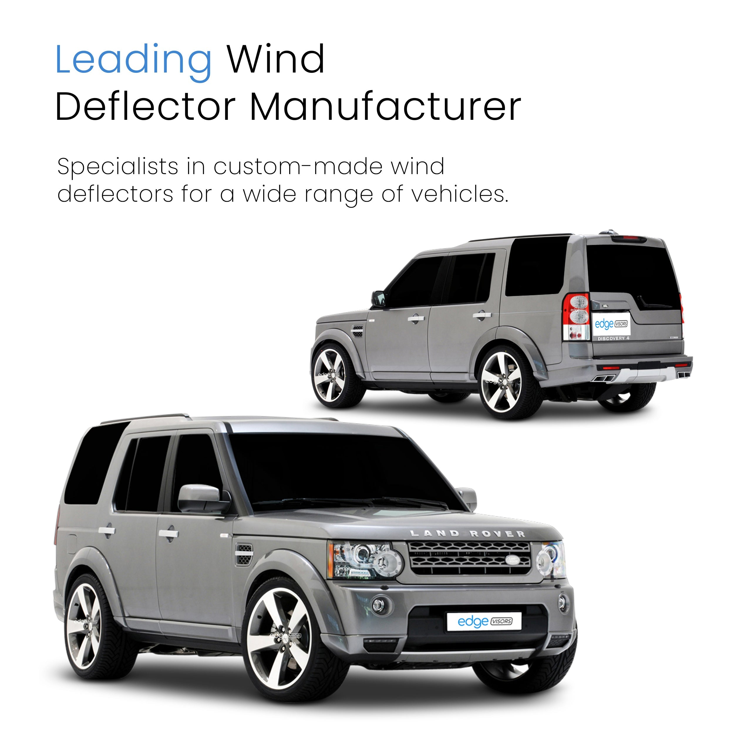 Land Rover Discovery MK4 2009-2017 5 Door SUV Wind Deflectors 4pc