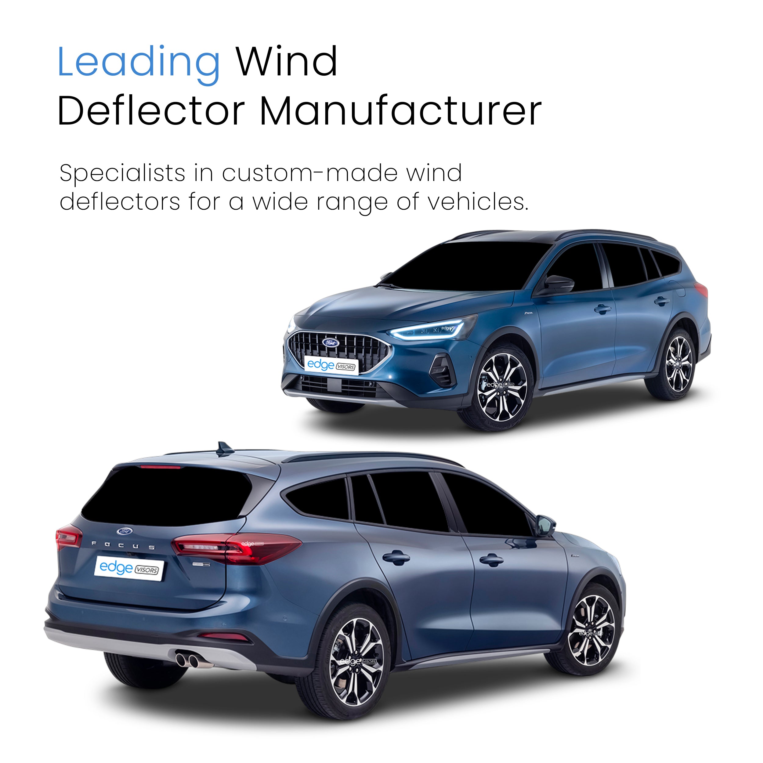 Ford Focus MK4 2018-2024 5 Door Estate Wind Deflectors 4pc