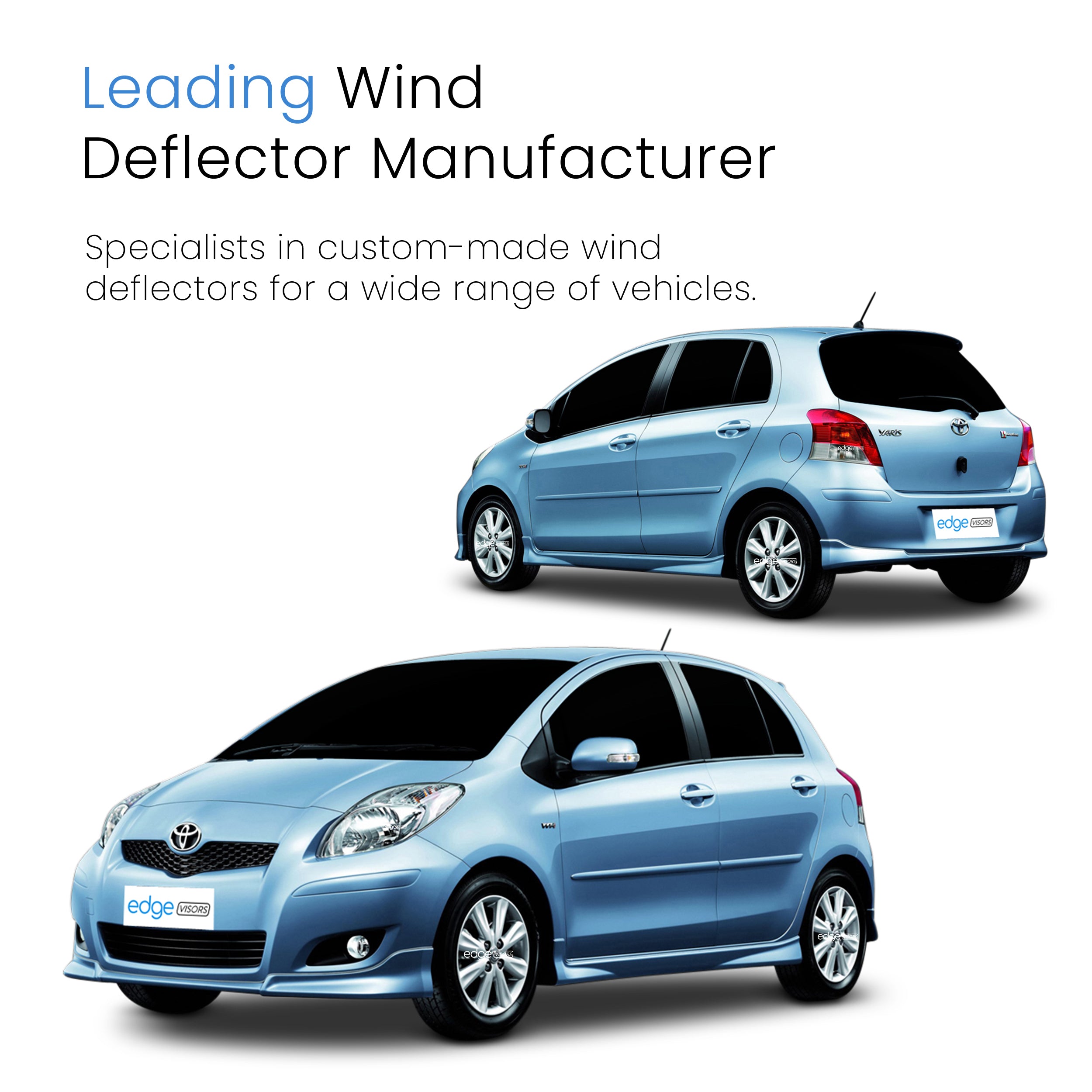 Toyota Yaris MK2 2005-2011 5 Door Hatchback Wind Deflectors 4pc