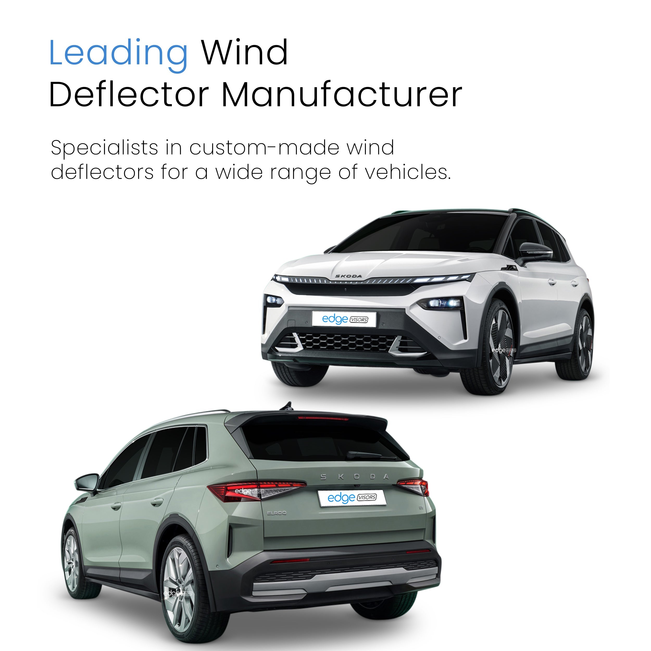Skoda Elroq MK1 2025-Onwards 5 Door SUV Wind Deflectors 4pc