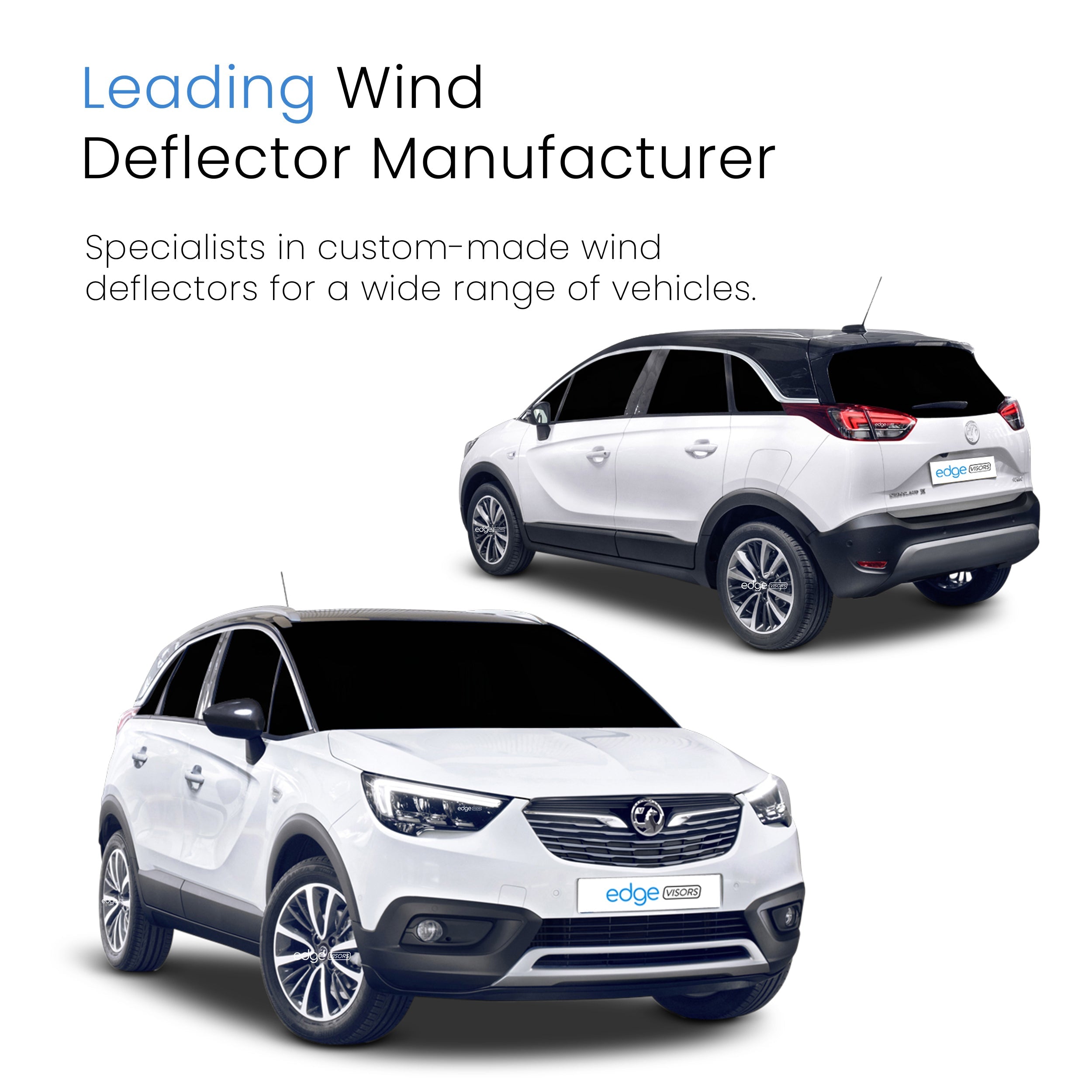 Vauxhall Crossland X MK1 2017-2023 5 Door SUV Wind Deflectors 4pc