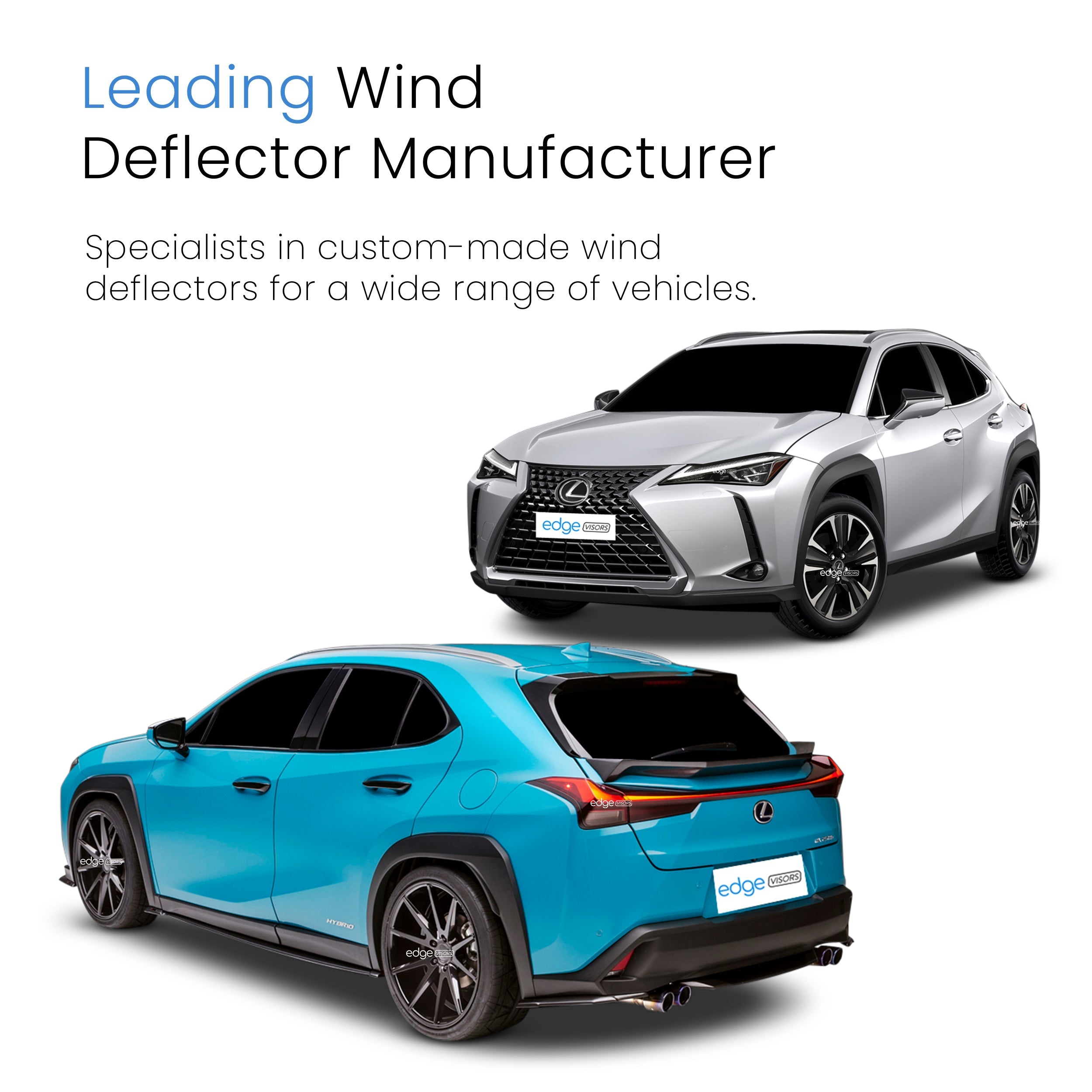 Lexus UX MK1 2019-Onwards 5 Door SUV Wind Deflectors 4pc