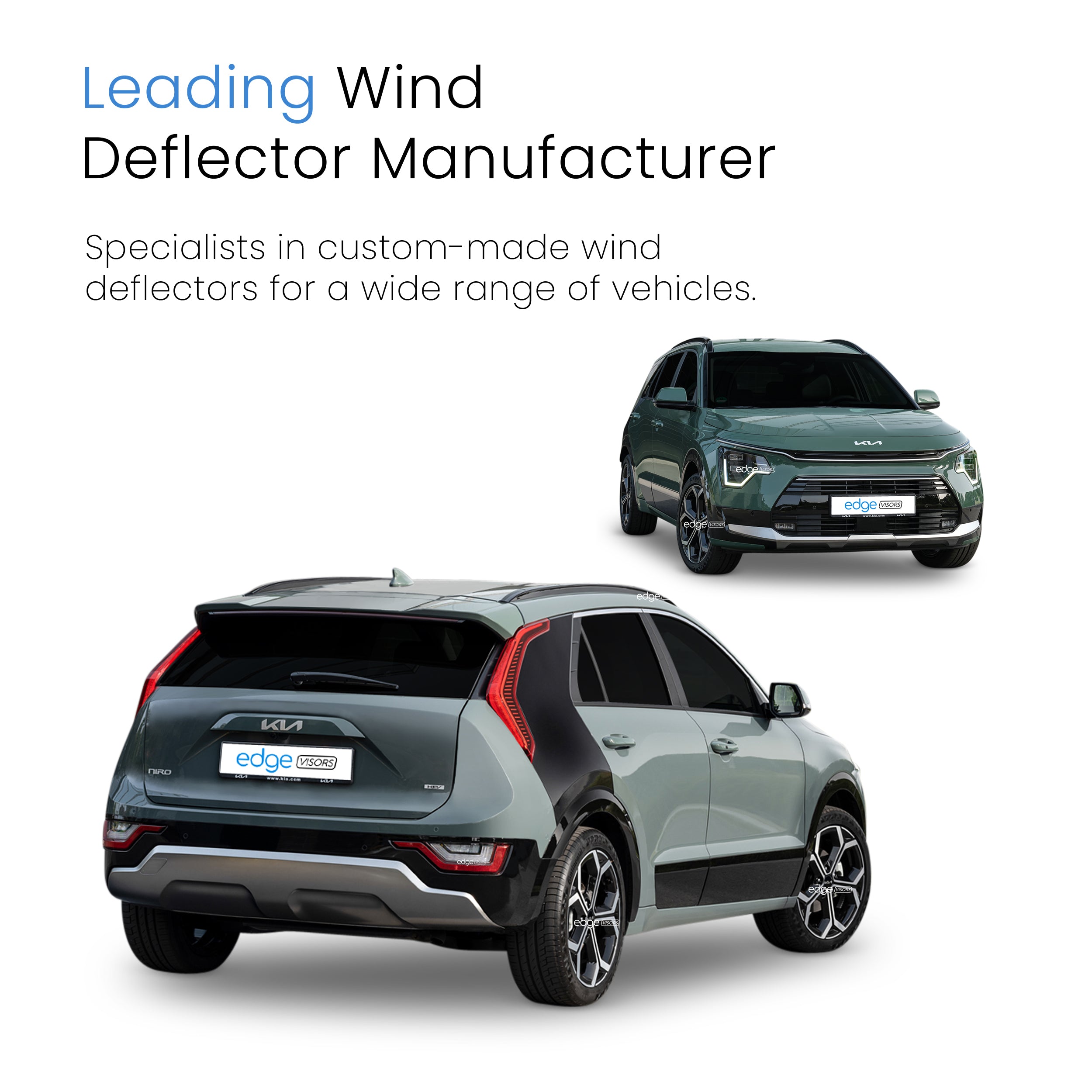 Kia Niro/E-Niro MK2 2022-2025 5 Door SUV Wind Deflectors 4pc