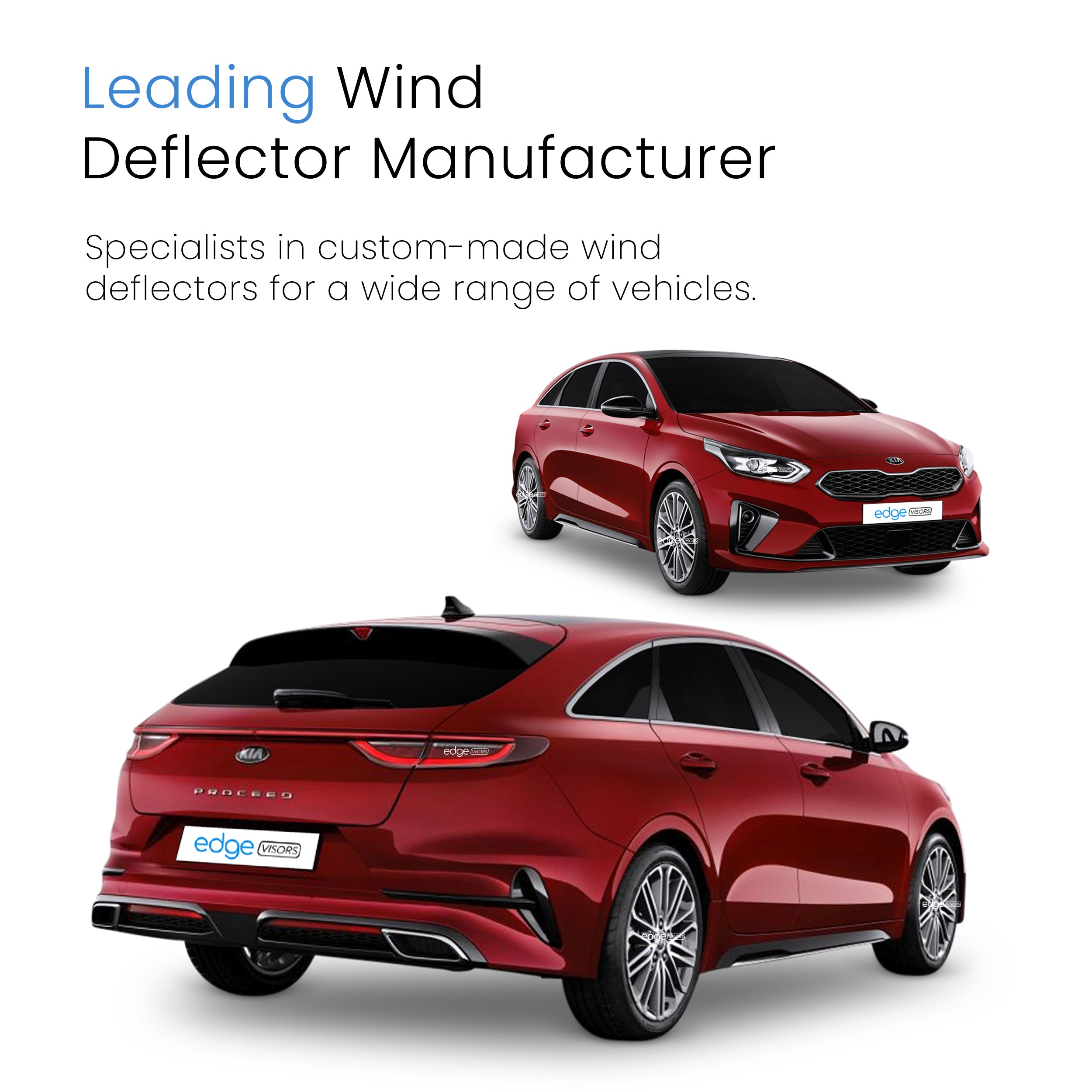 Kia ProCeed MK3 2019-2024 5 Door Estate Wind Deflectors 4pc