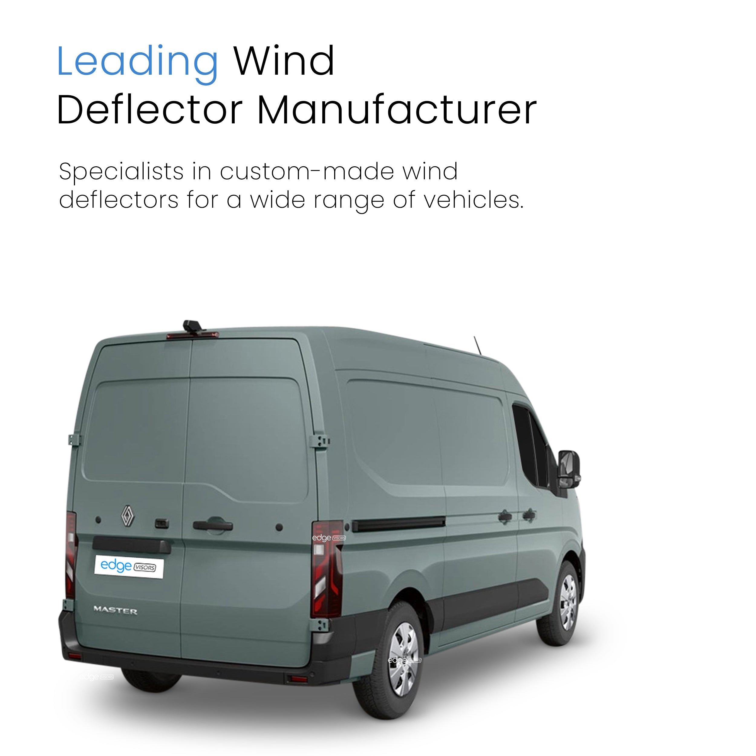 Renault Master MK4 2024-Onwards 2 Door Van Wind Deflectors 2pc