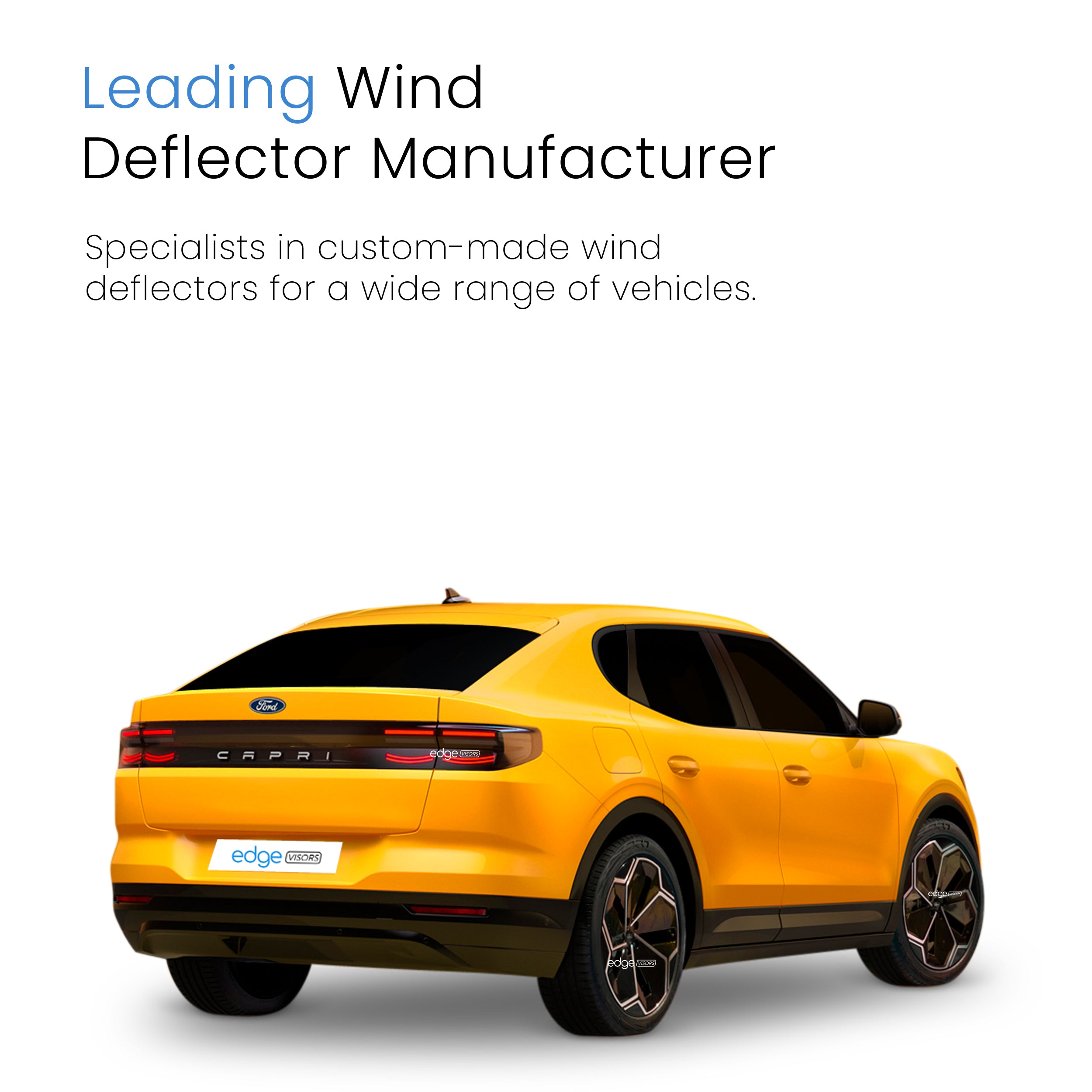 Ford Capri EV 2024-onwards 5 Door SUV Wind Deflectors 4pc