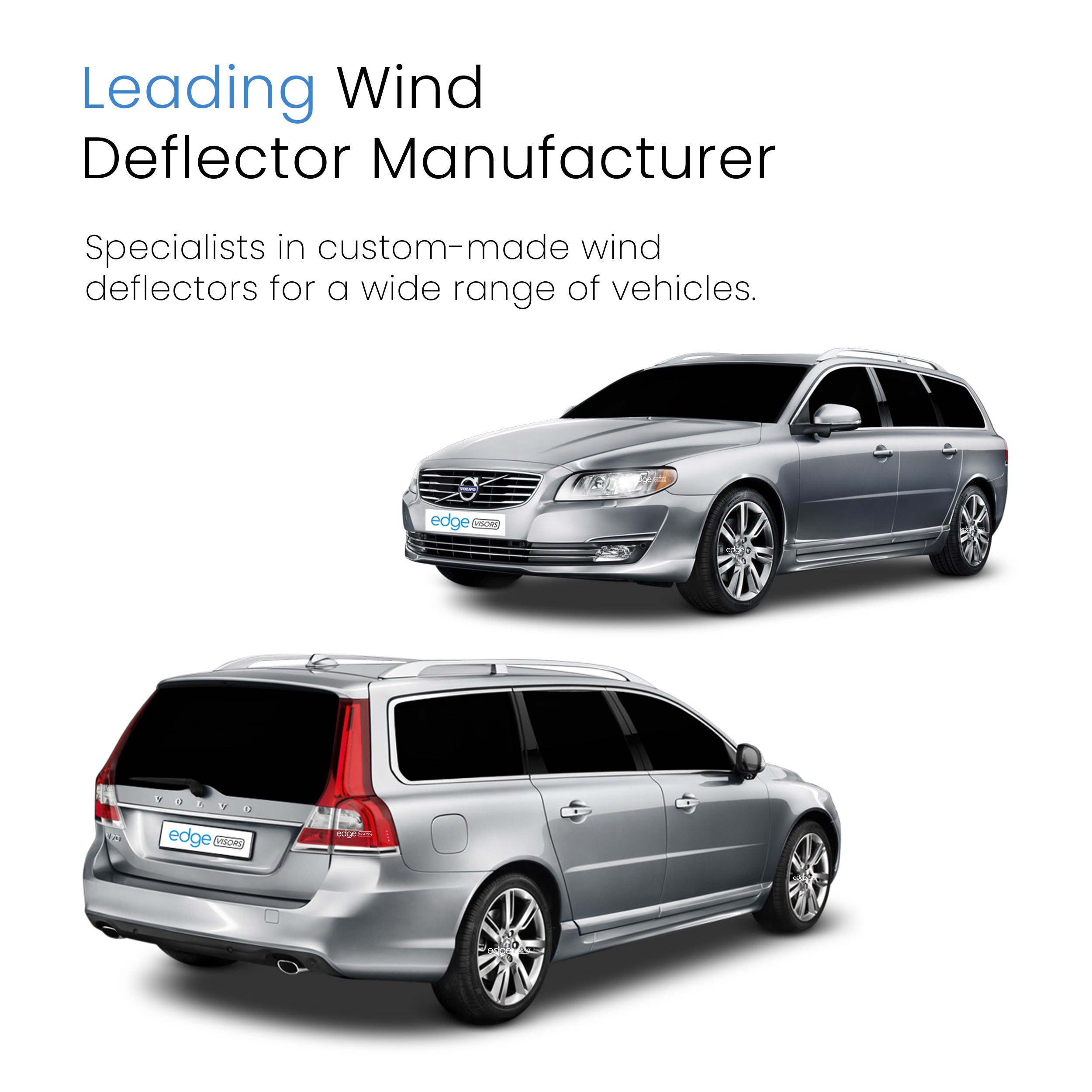Volvo V70/XC70 MK3 2007-2016 5 Door Estate Wind Deflectors 4pc