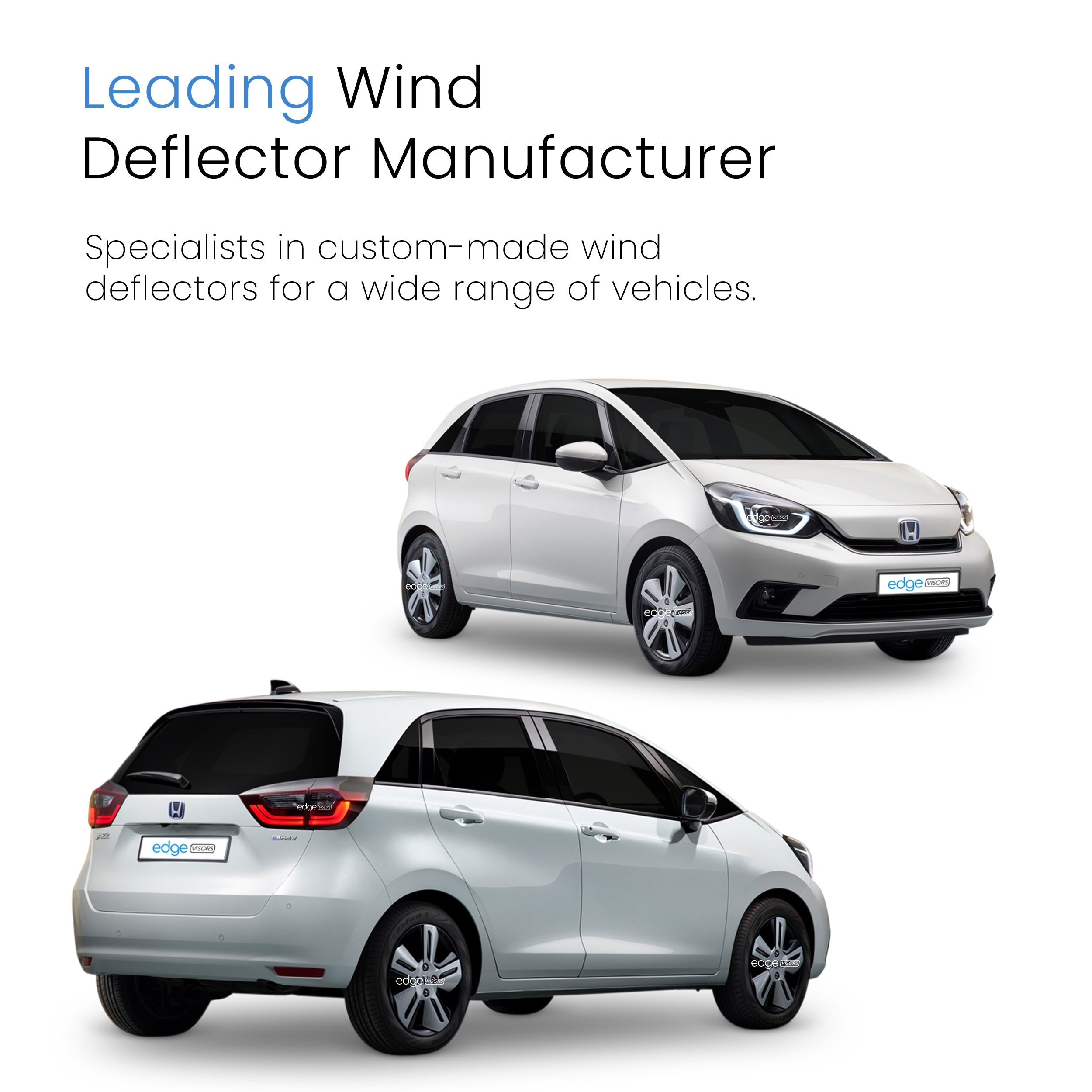 Honda Jazz MK4 2020-Onwards 5 Door Hatchback Wind Deflectors 4pc